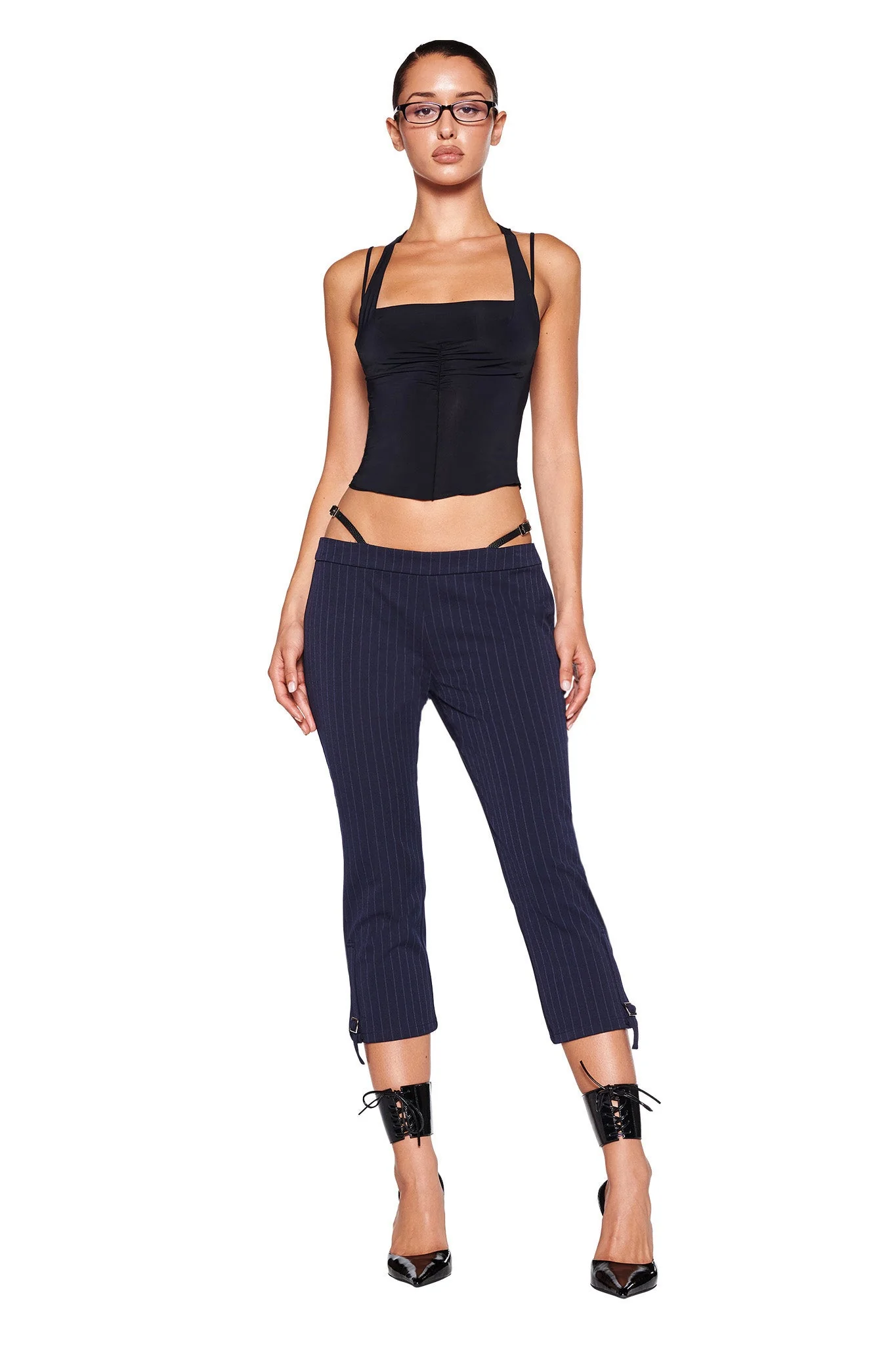 MARRION CAPRI - BLUE : PINSTRIPE - Image 5
