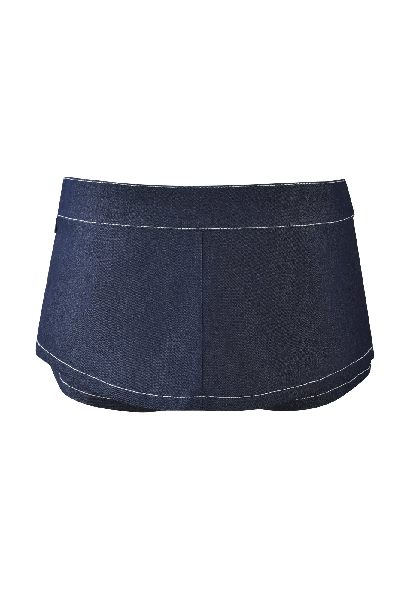 MARRION DENIM SKORT - BLUE : DARK BLUE DENIM - Image 9