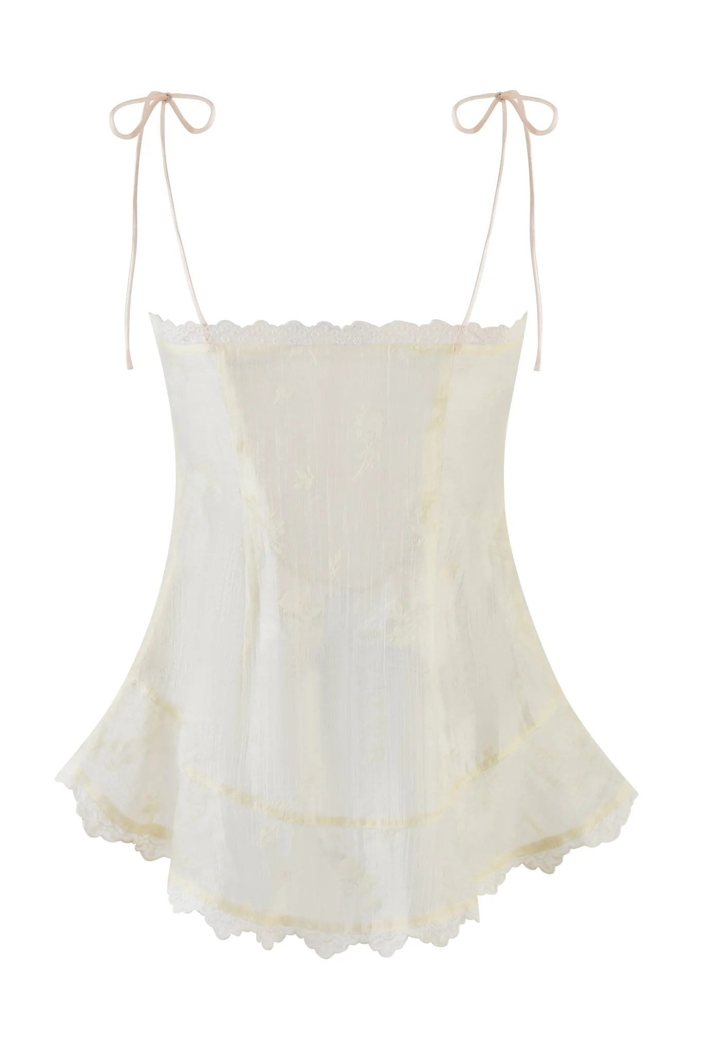 MEADOW TOP - WHITE : FLORAL DELIGHT - Image 9