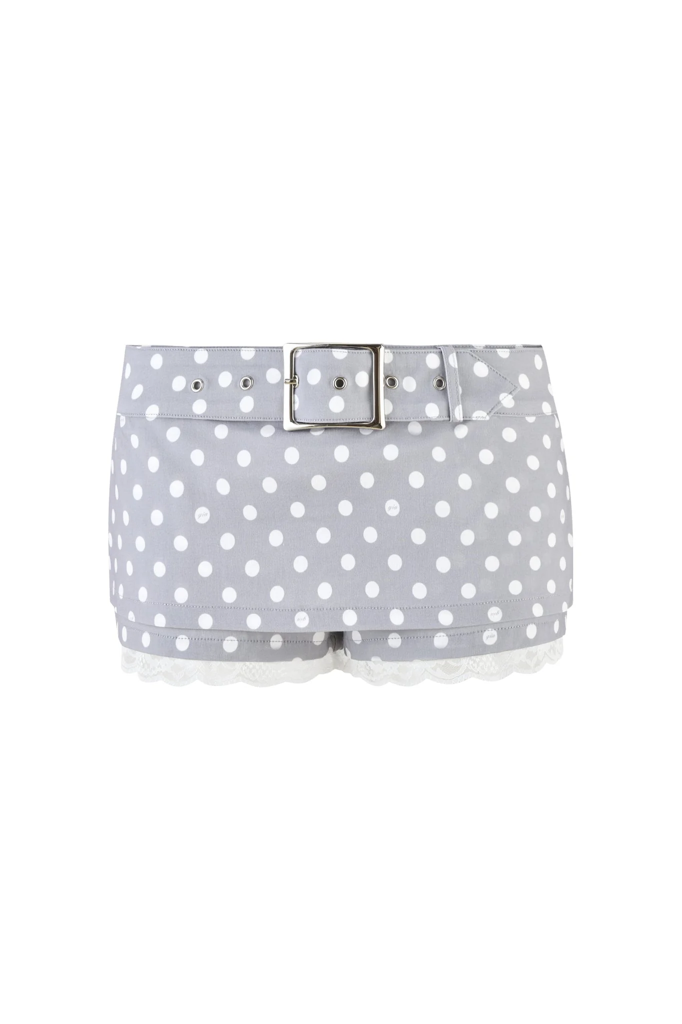 MELDA MINI SKORT - GREY : GREY POLKA DOT - Image 7