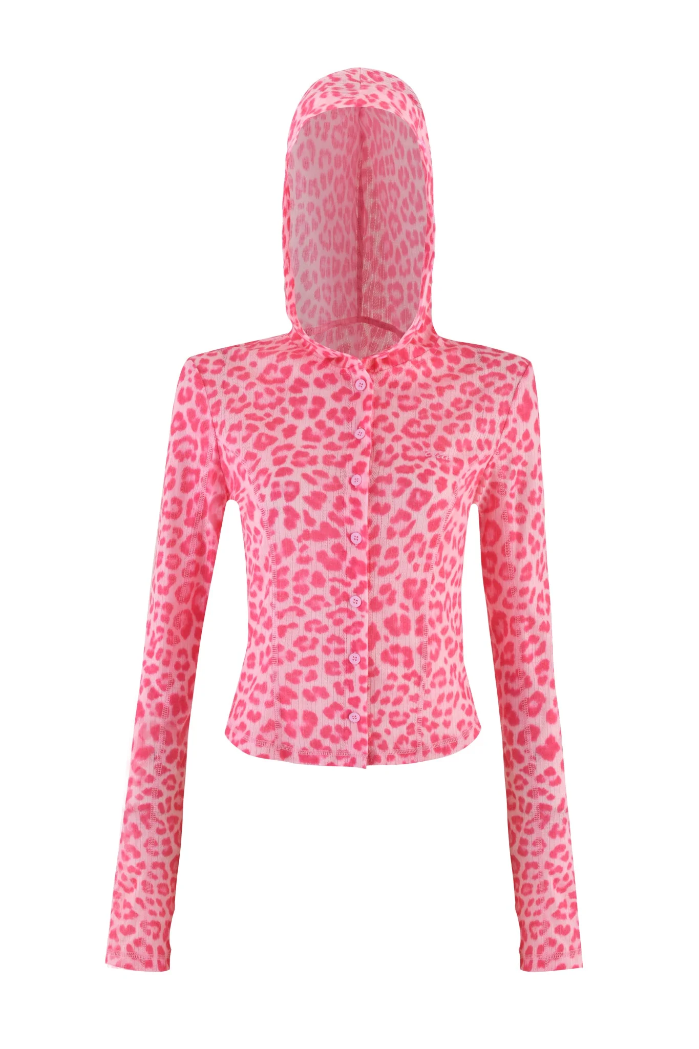 MIA HOODIE - PINK : PINK LEOPARD - Image 6
