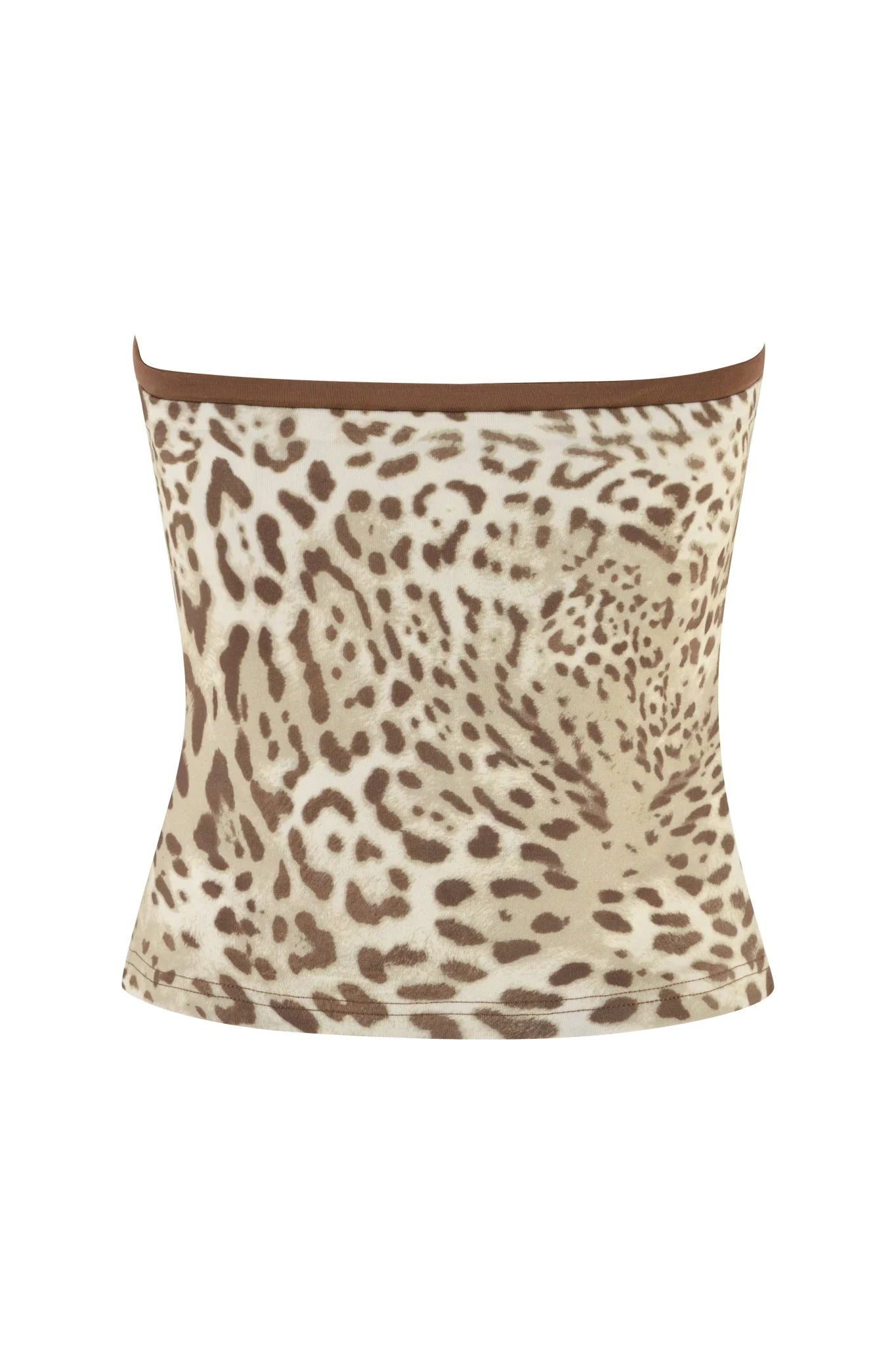 MICHELLE BOOB TUBE - NEUTRAL : LEOPARD LIMBO - Image 6