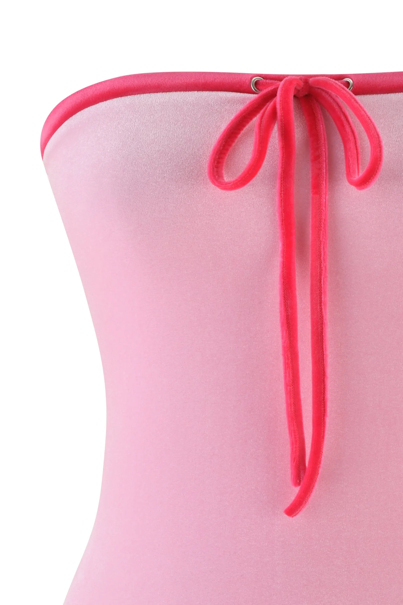 MICHELLE VELOUR BOOB TUBE - PINK - Image 8