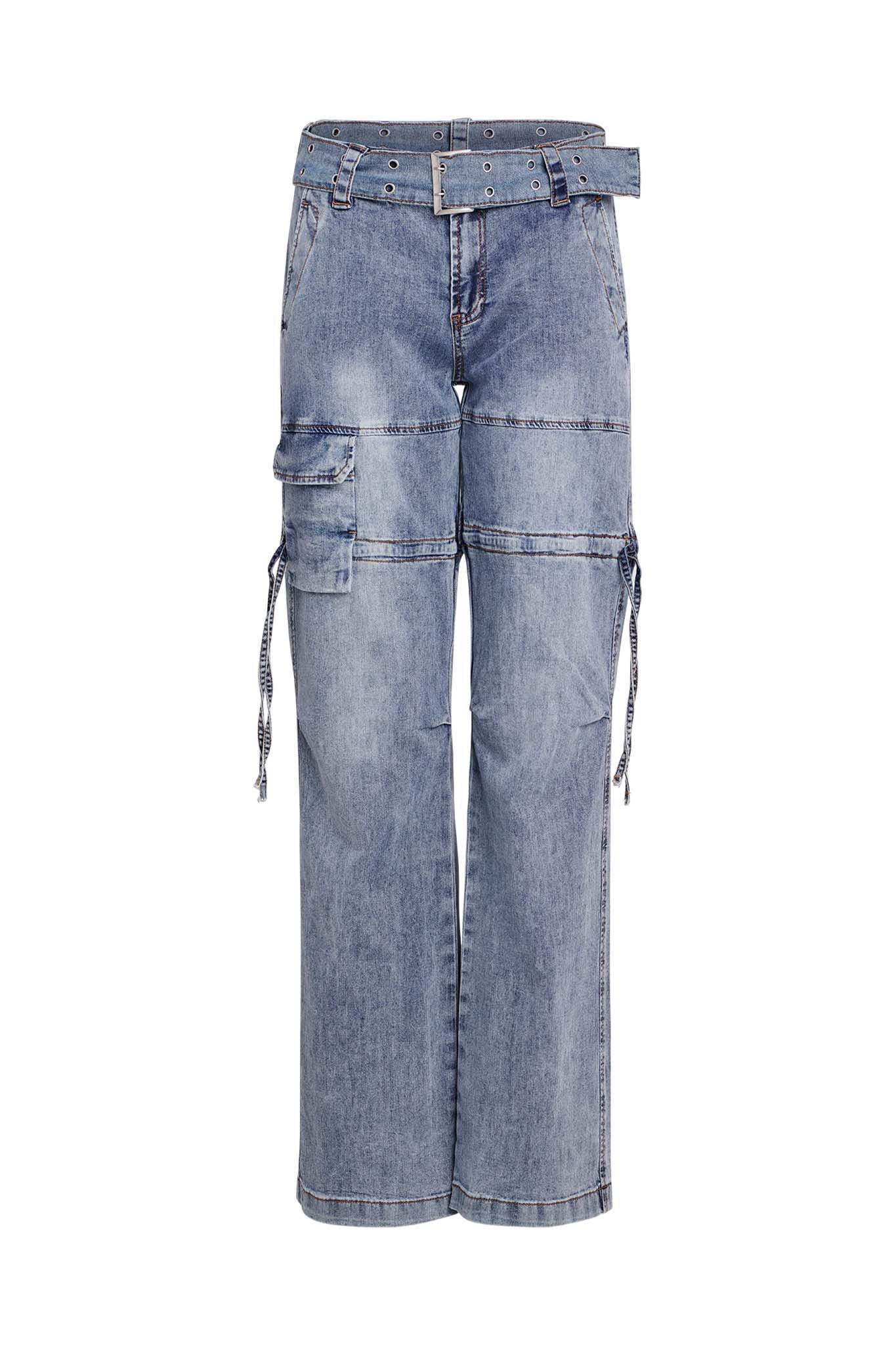 NAIMA CARGO PANT - DENIM - Image 5