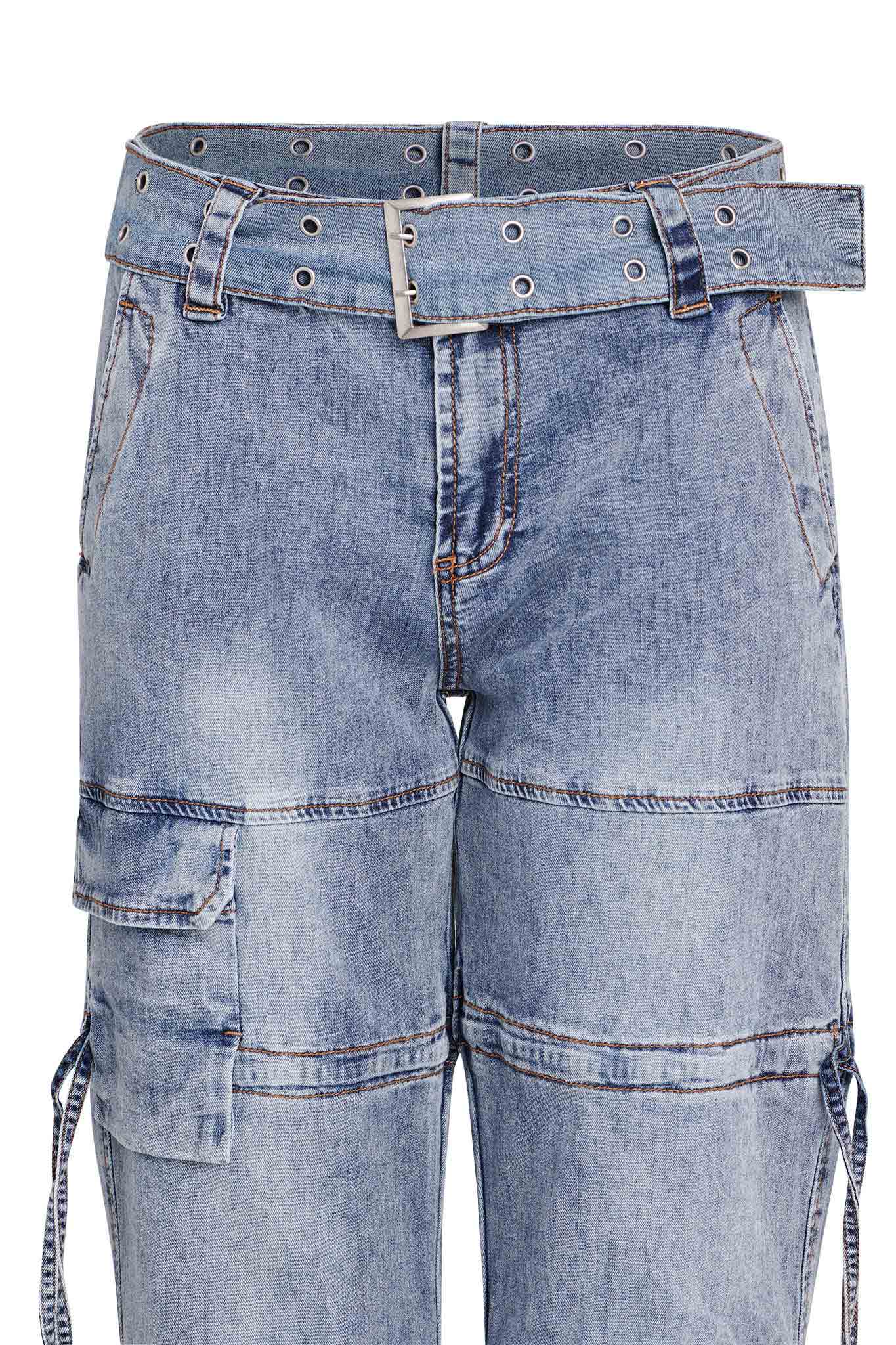 NAIMA CARGO PANT - DENIM - Image 7