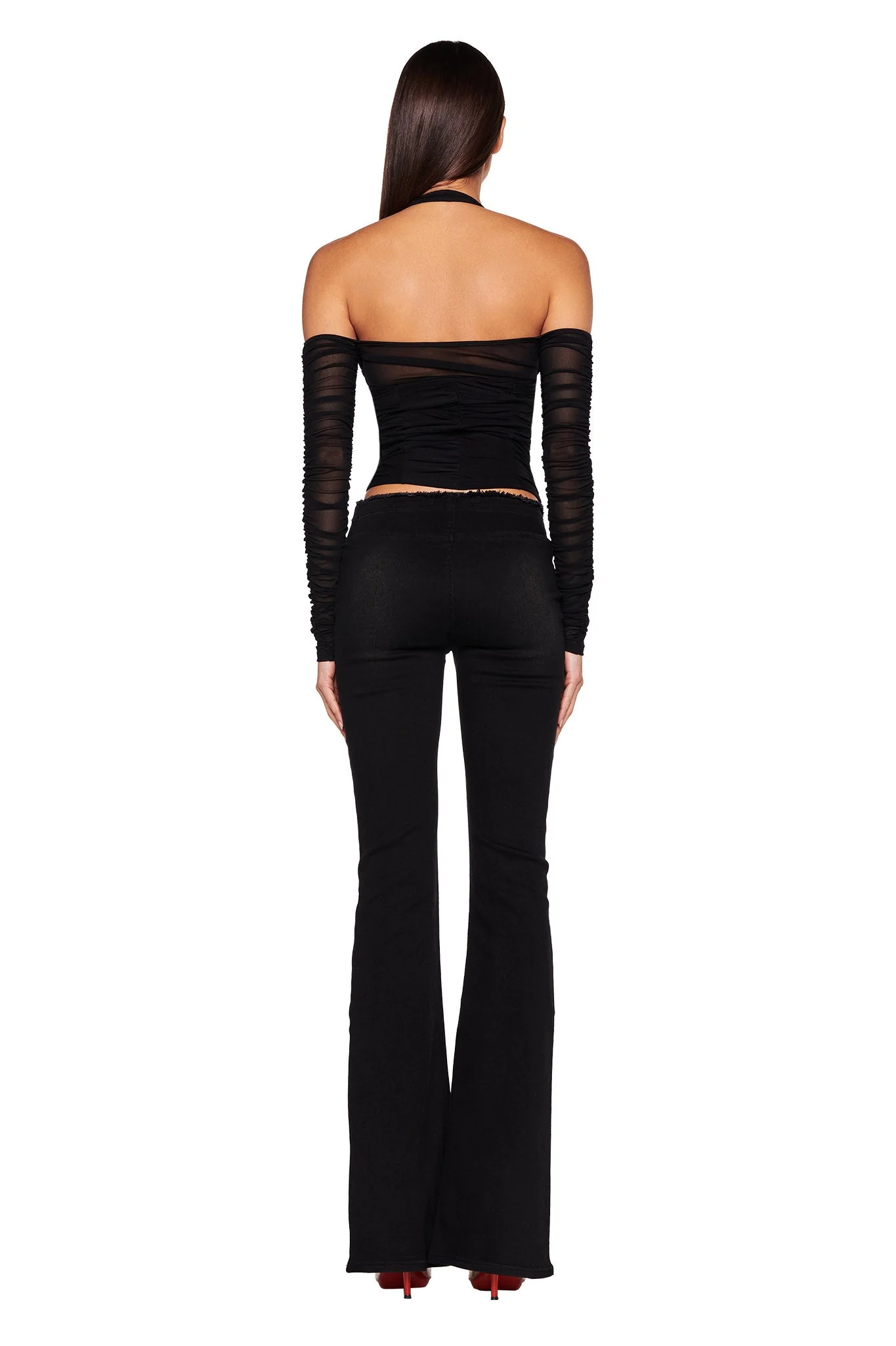 NEAVAH DENIM PANT - BLACK - Image 3