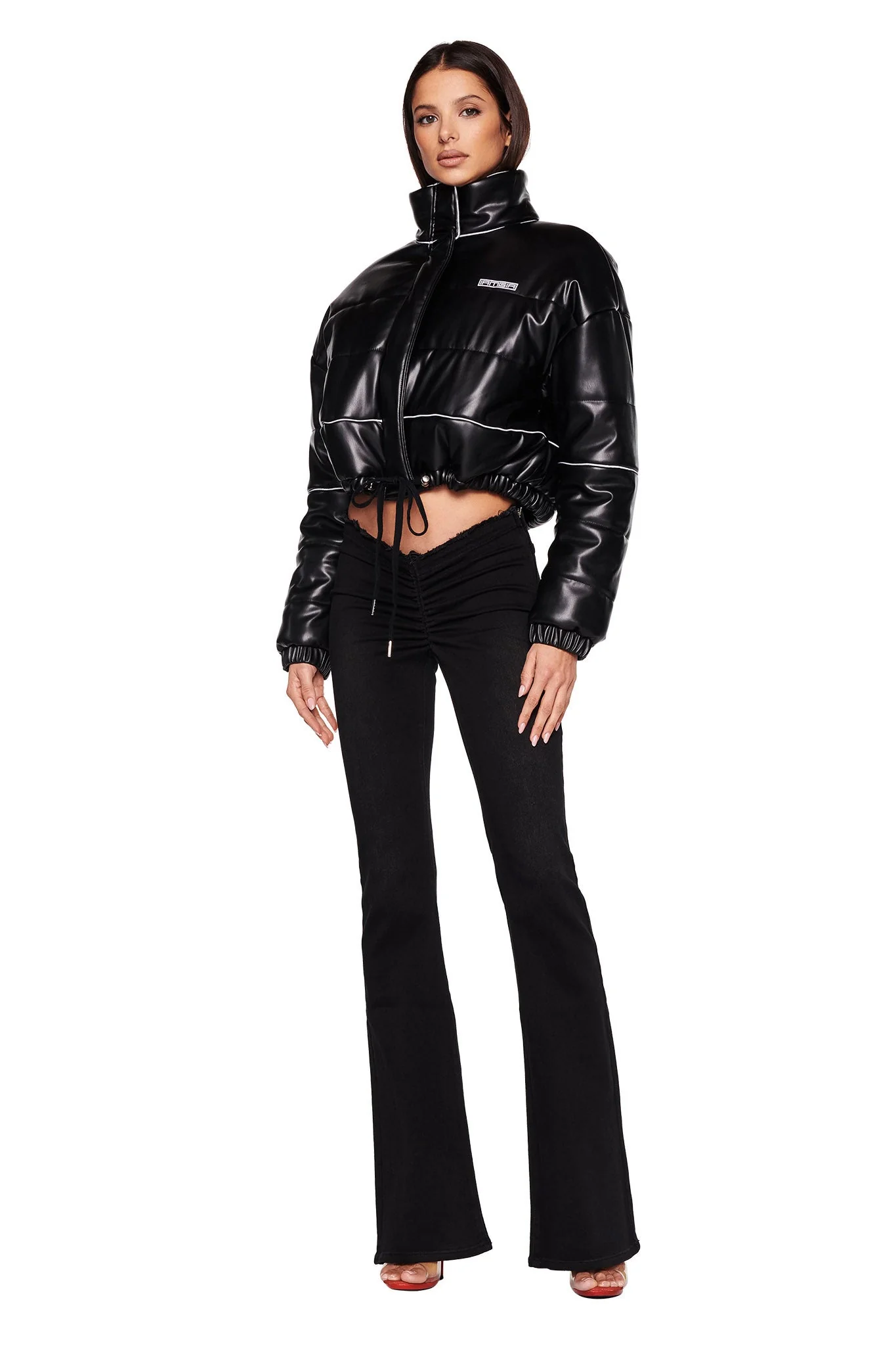 NEAVAH DENIM PANT - BLACK - Image 4
