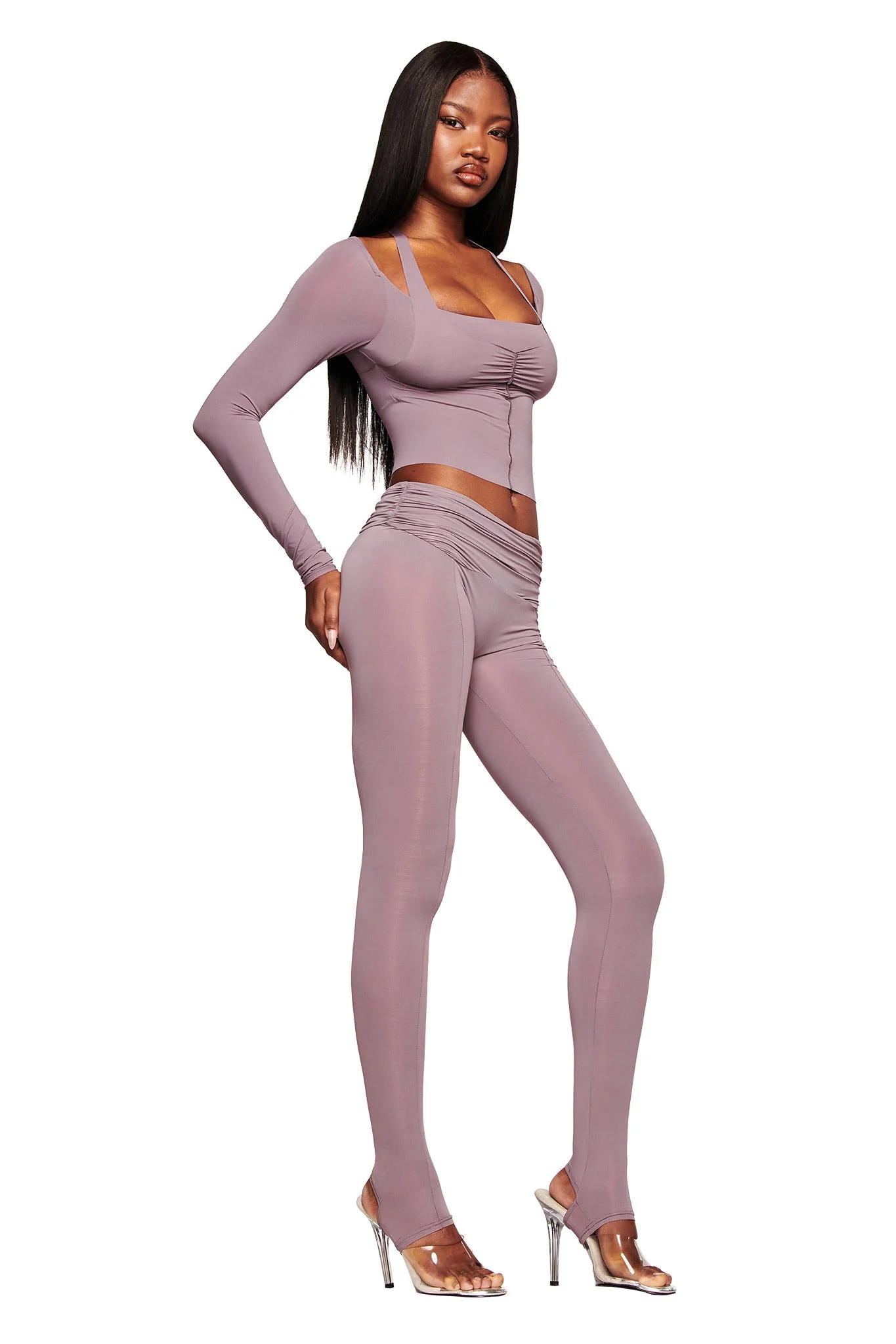 NERINA LEGGING - DUSTY LILAC - Image 4