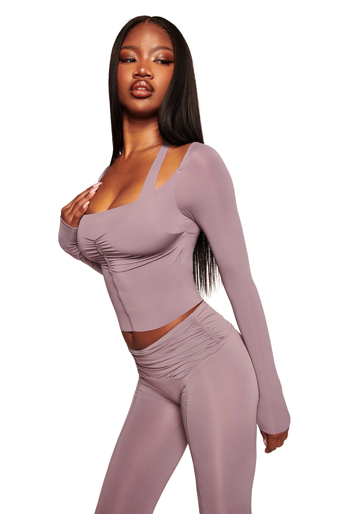 NERINA LEGGING - DUSTY LILAC - Image 5
