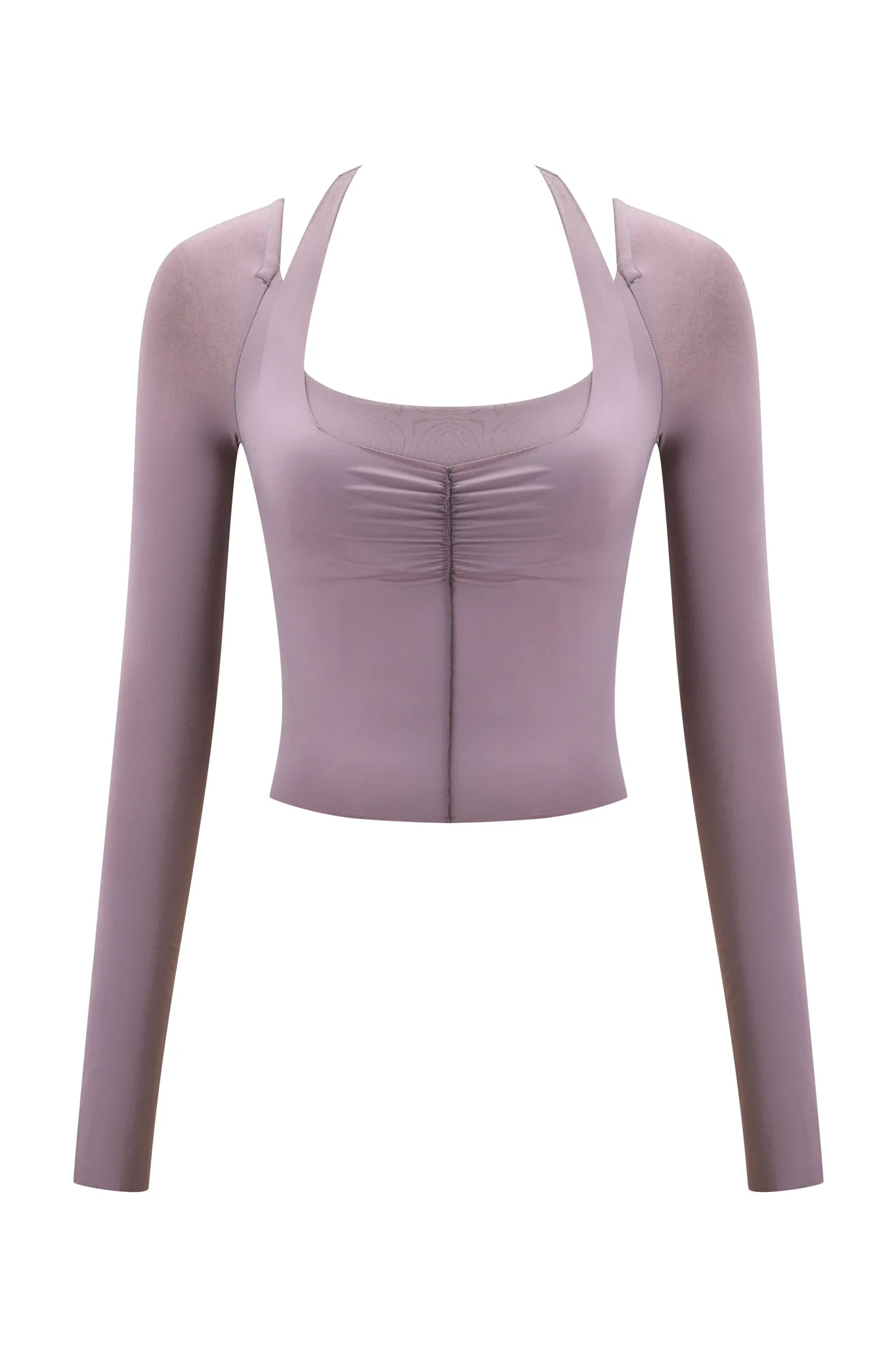 NERINA LONG SLEEVE TOP - DUSTY LILAC - Image 7