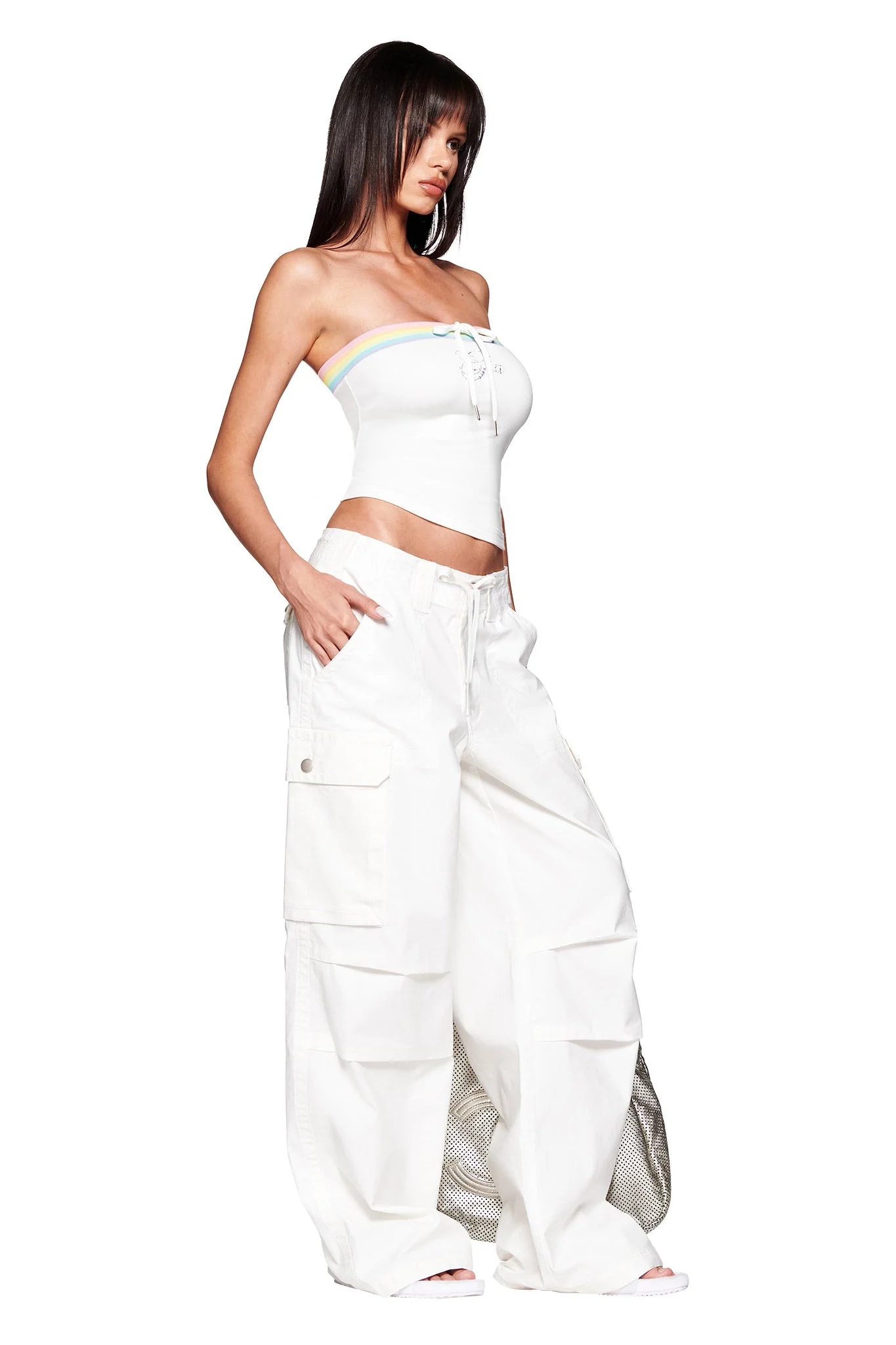NIJI BOOB TUBE - WHITE - Image 4