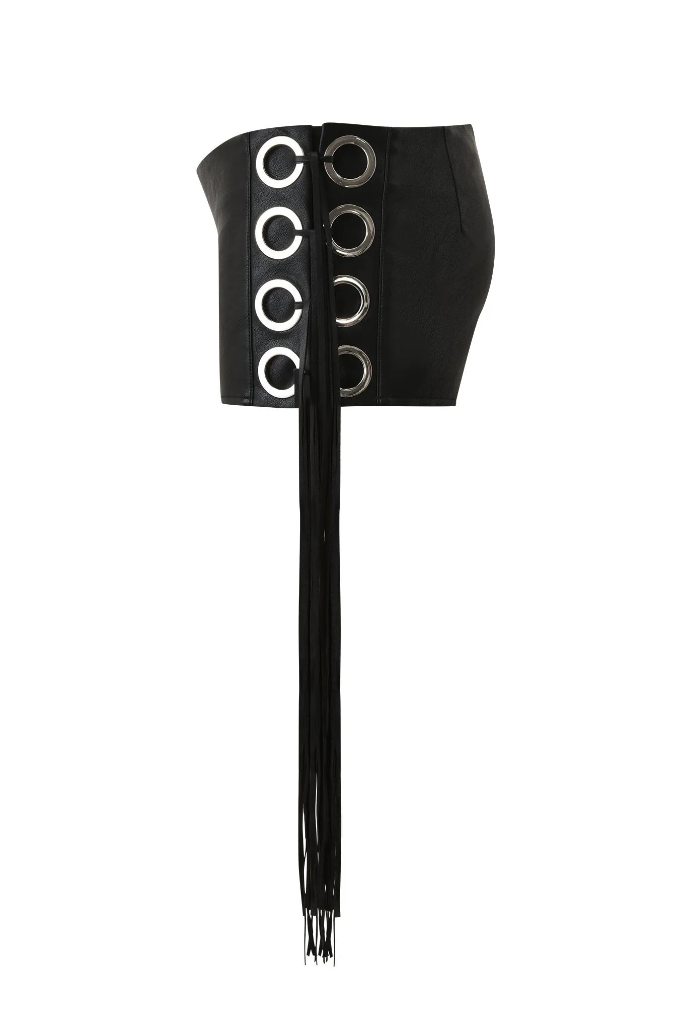 NURI FRINGE SHORT - BLACK - Image 10