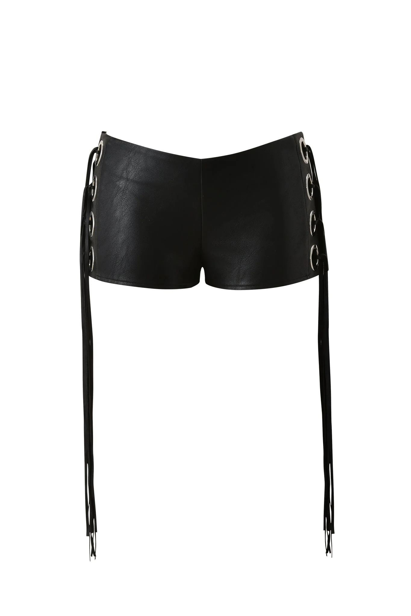 NURI FRINGE SHORT - BLACK - Image 8