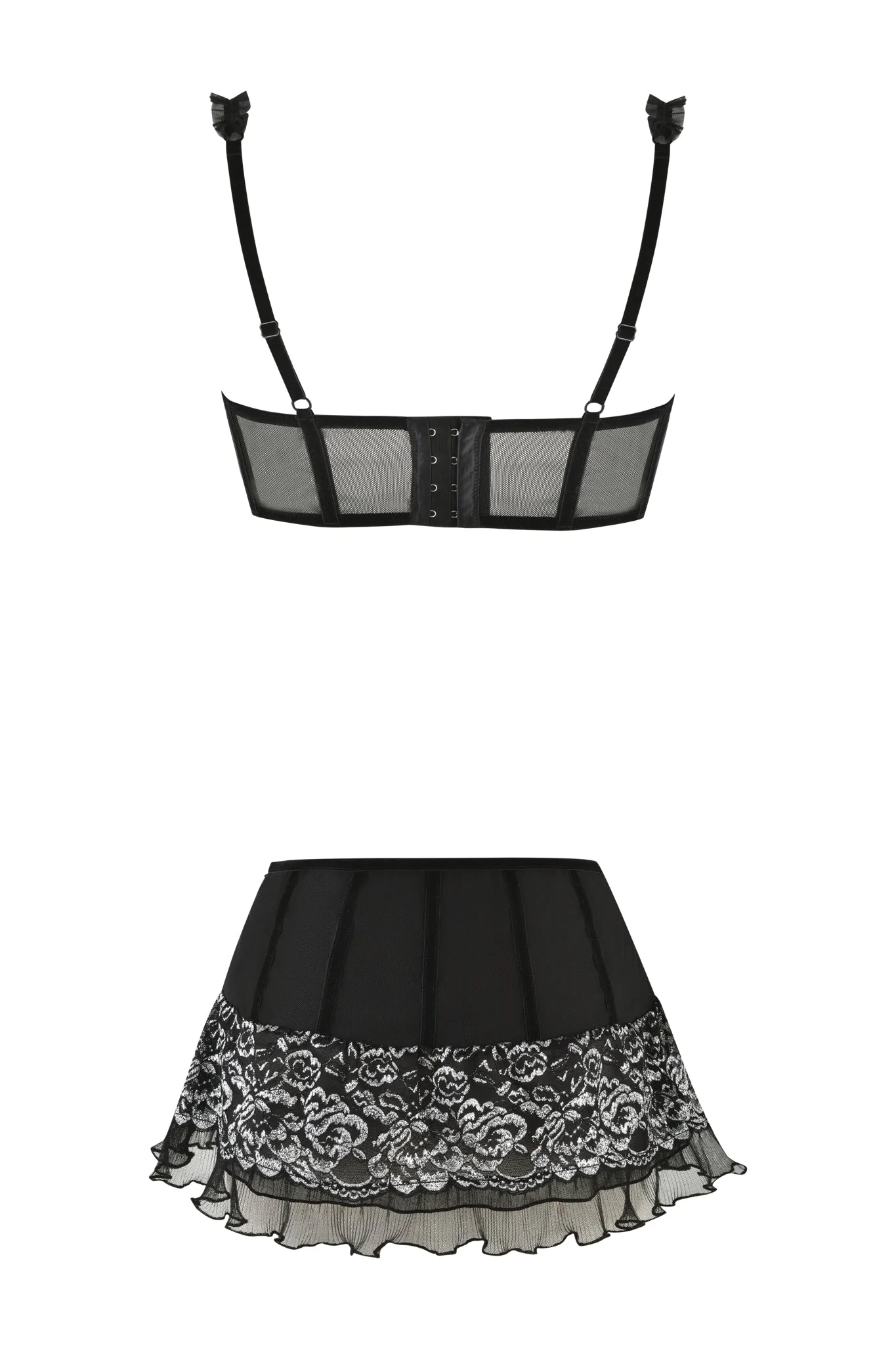 NYSSA TWO-PIECE SET - BLACK : METALLIC - Image 9
