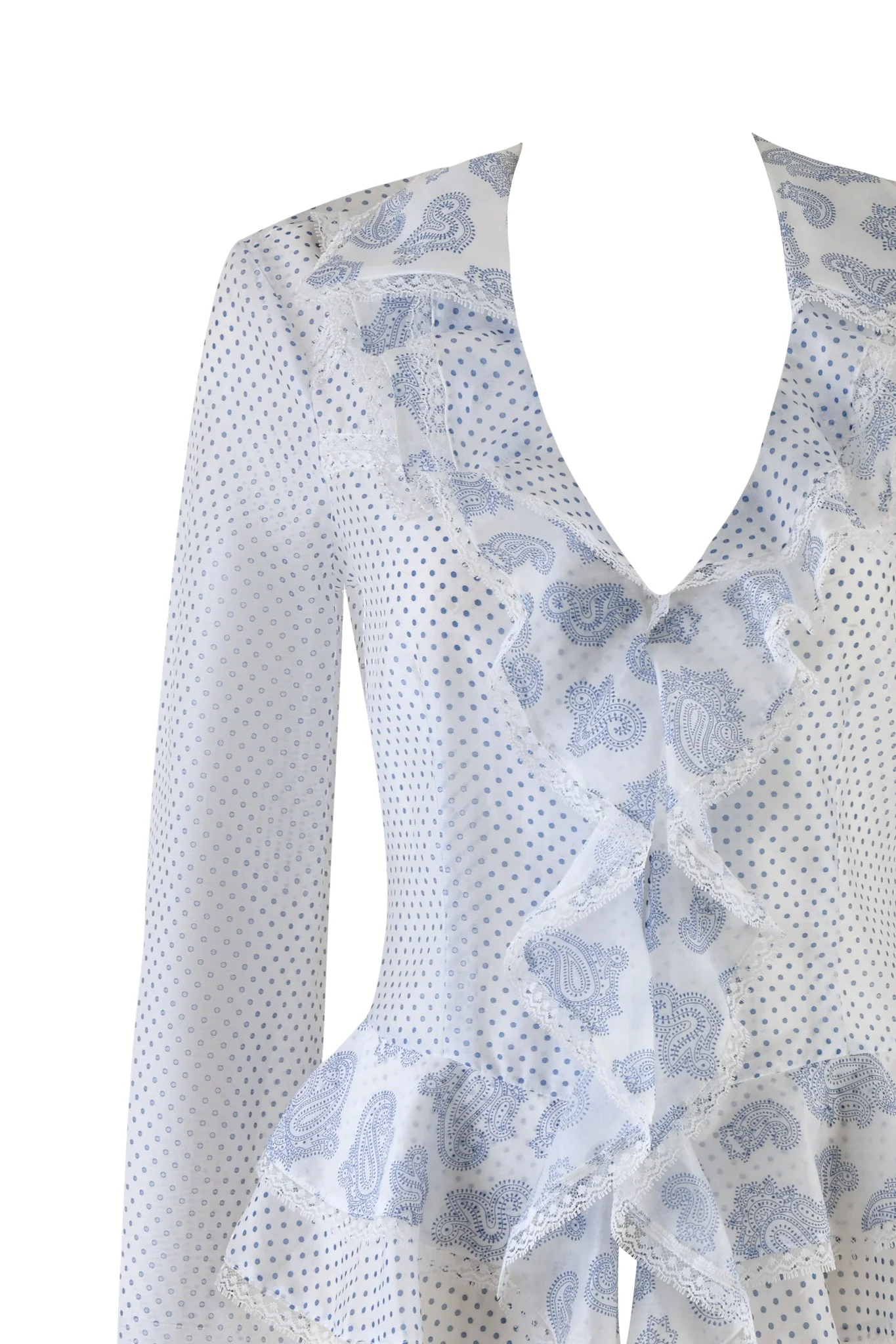 OPAL TOP - WHITE : MIXED PRINTS - Image 10