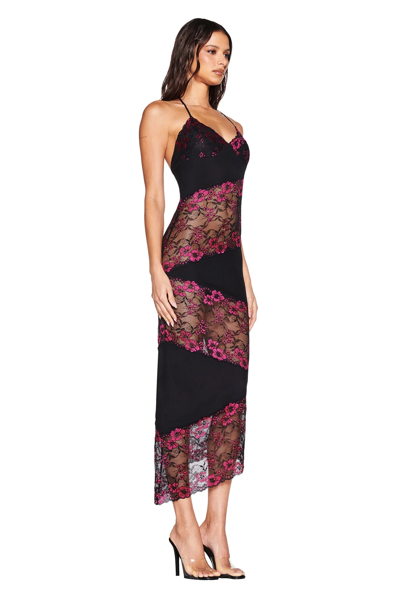 PALOMA MIDI DRESS - BLACK - Image 3