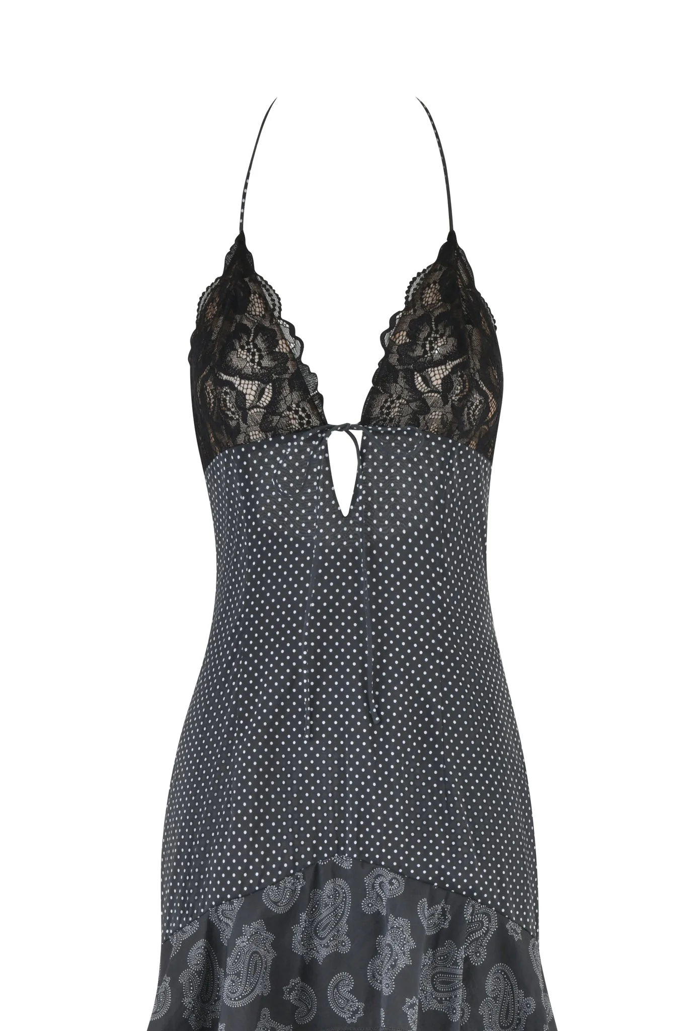PEARL MAXI DRESS - BLACK : POLKA DOT - Image 7