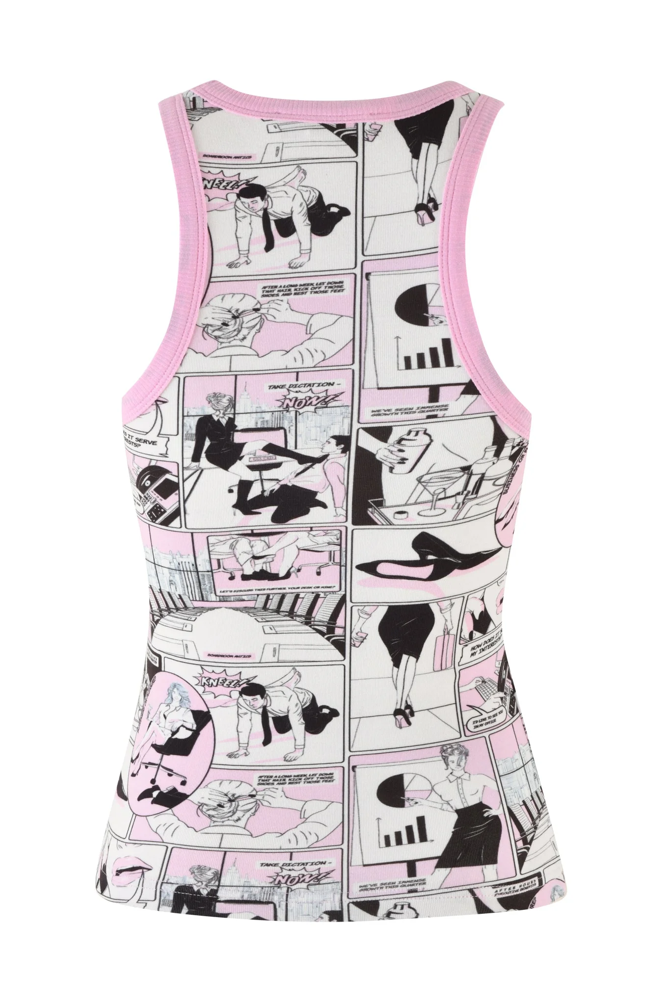 PENELOPE TANK - PINK :COMIC PRINT - Image 8