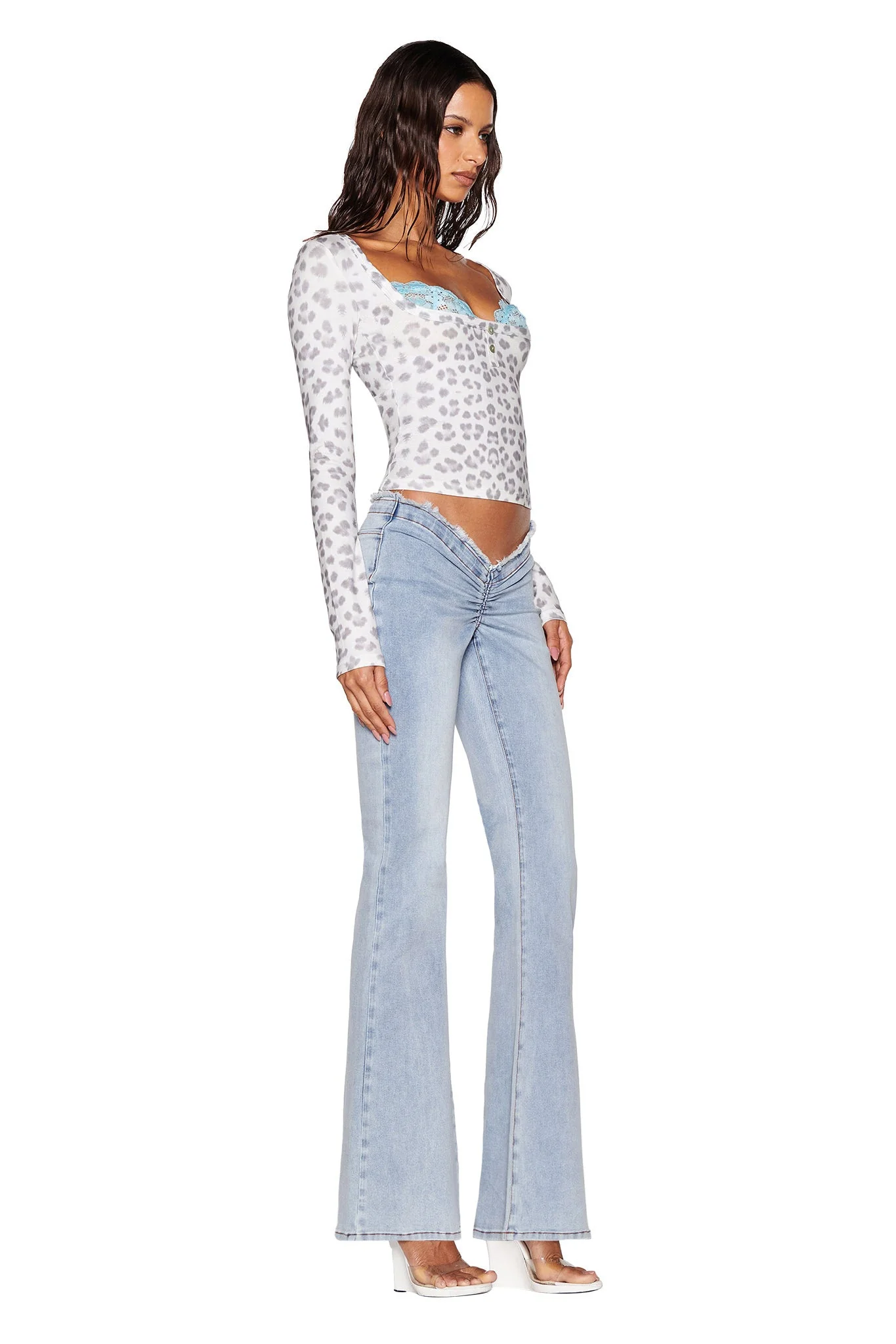 PIPPA TOP - SNOW LEOPARD : WINTER WILD CARD - Image 2