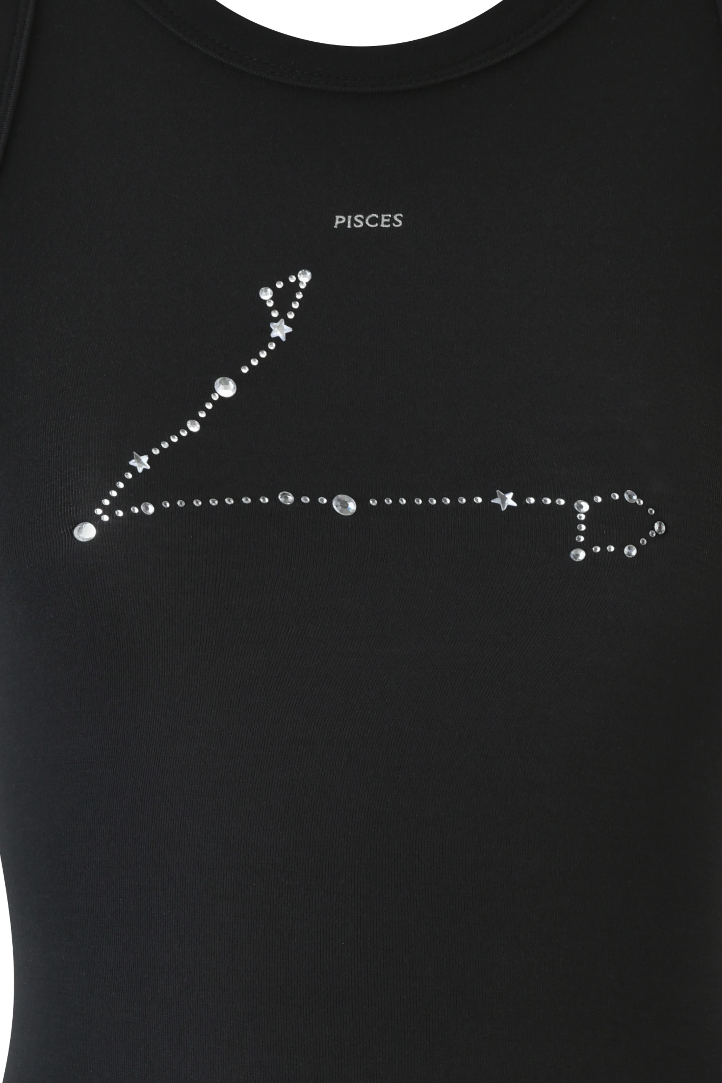PISCES ZODIAC TANK - BLACK - Image 8