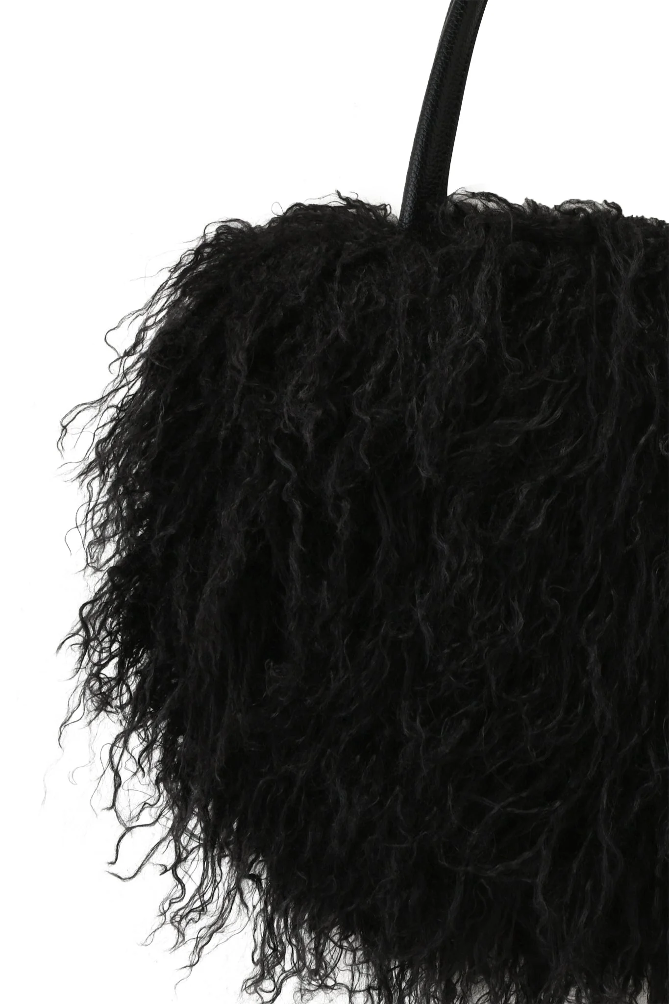 PIXI FAUX FUR BAG - BLACK - Image 9