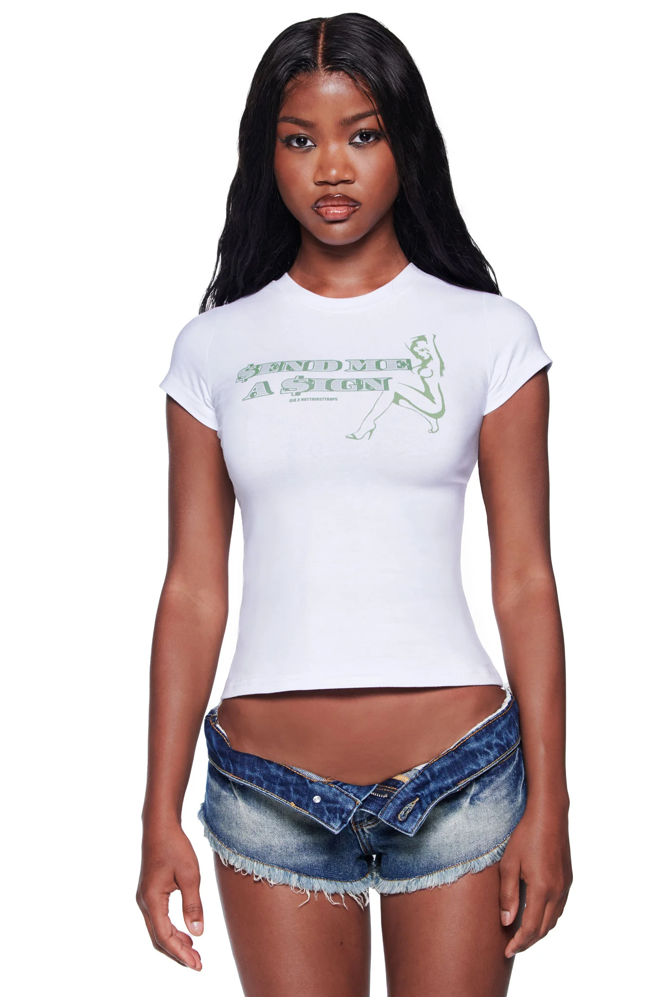 POLINA DOLLA SIGN 2.0 TEE - WHITE - Image 3