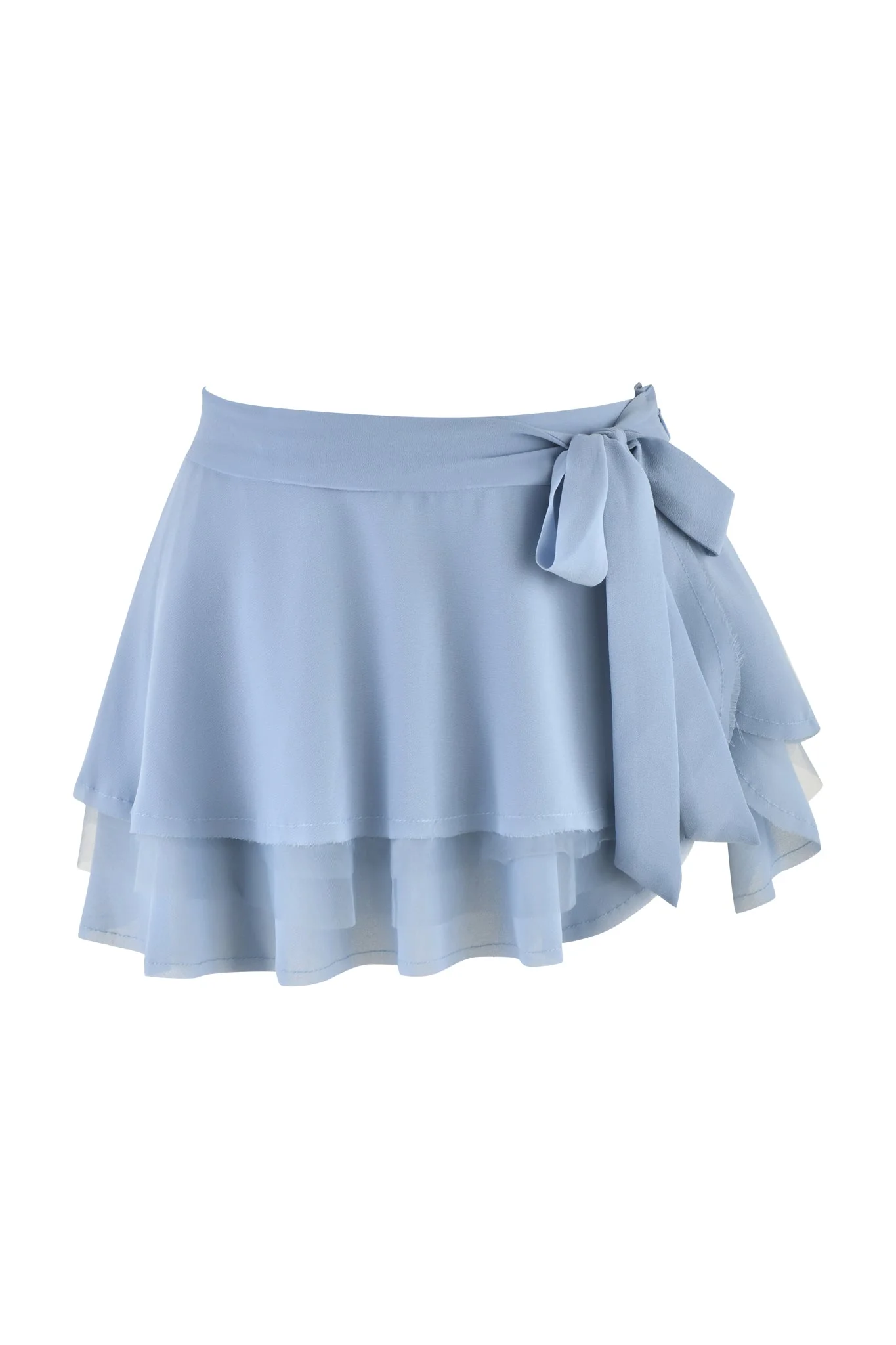 QUEENIE MINI SKIRT - BLUE : STEEL BLUE - Image 6