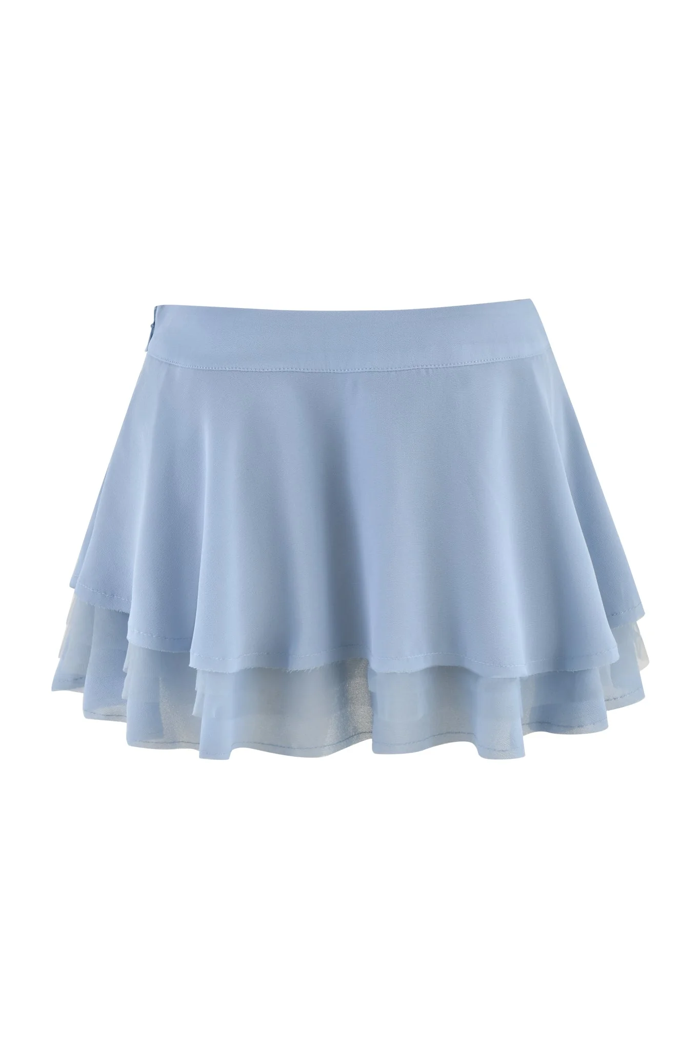 QUEENIE MINI SKIRT - BLUE : STEEL BLUE - Image 8
