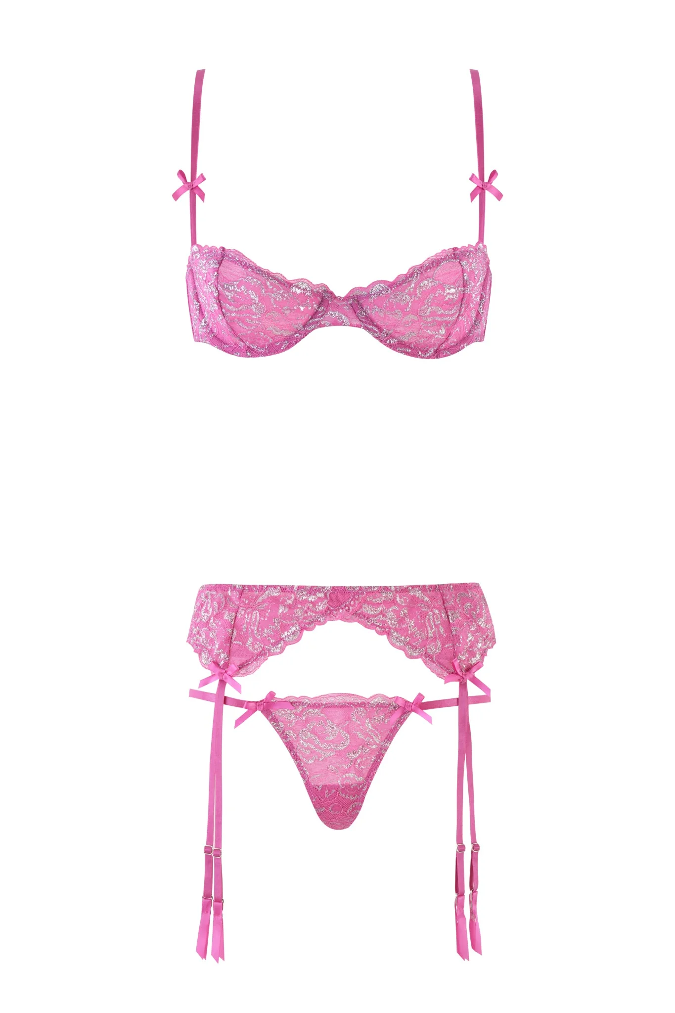 RAINE 3 PIECE METALLIC SET - PINK - Image 7