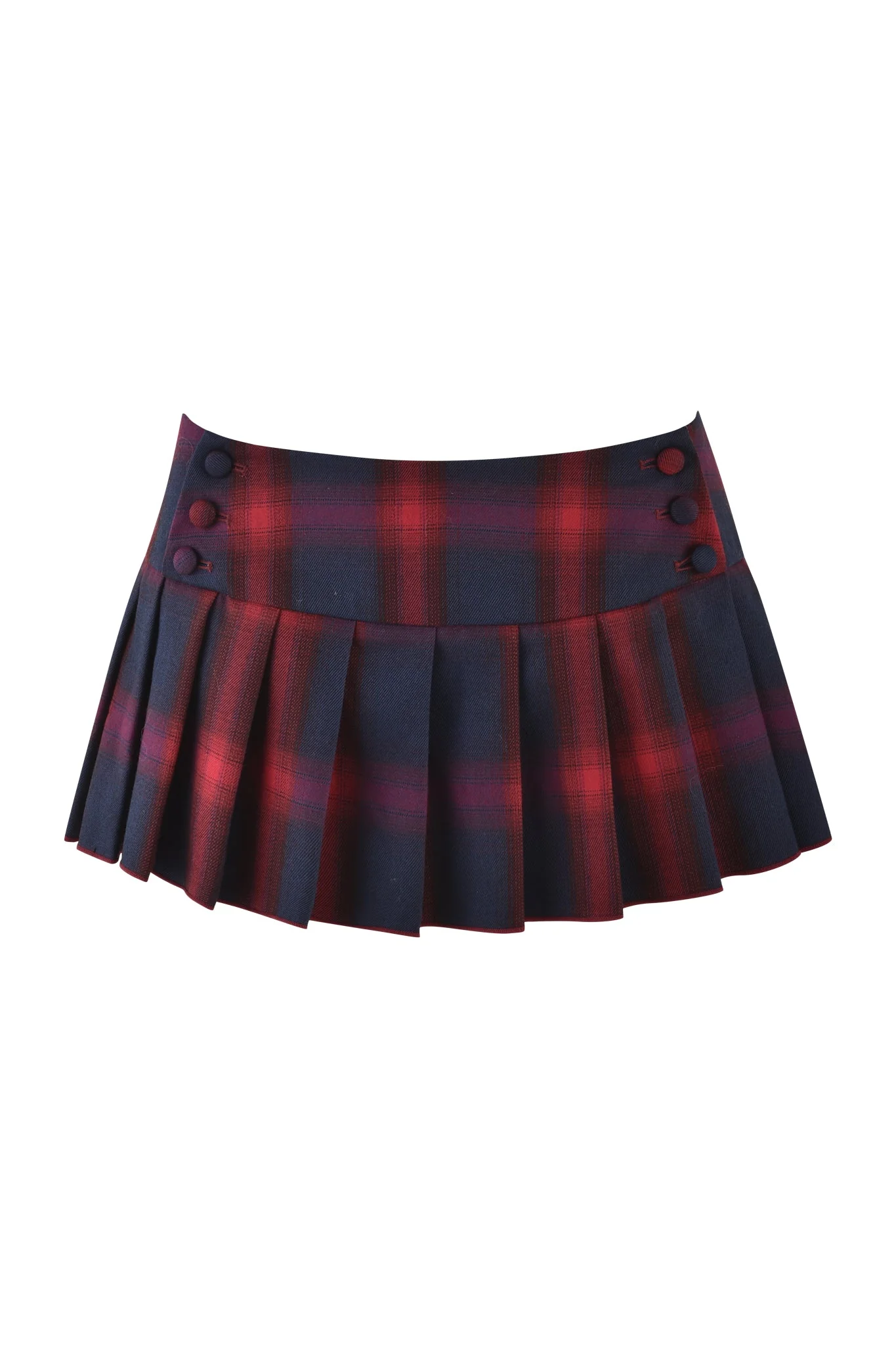 REMINI MINI SKORT 3.0 - RED : CHECK : RED PLAID - Image 5