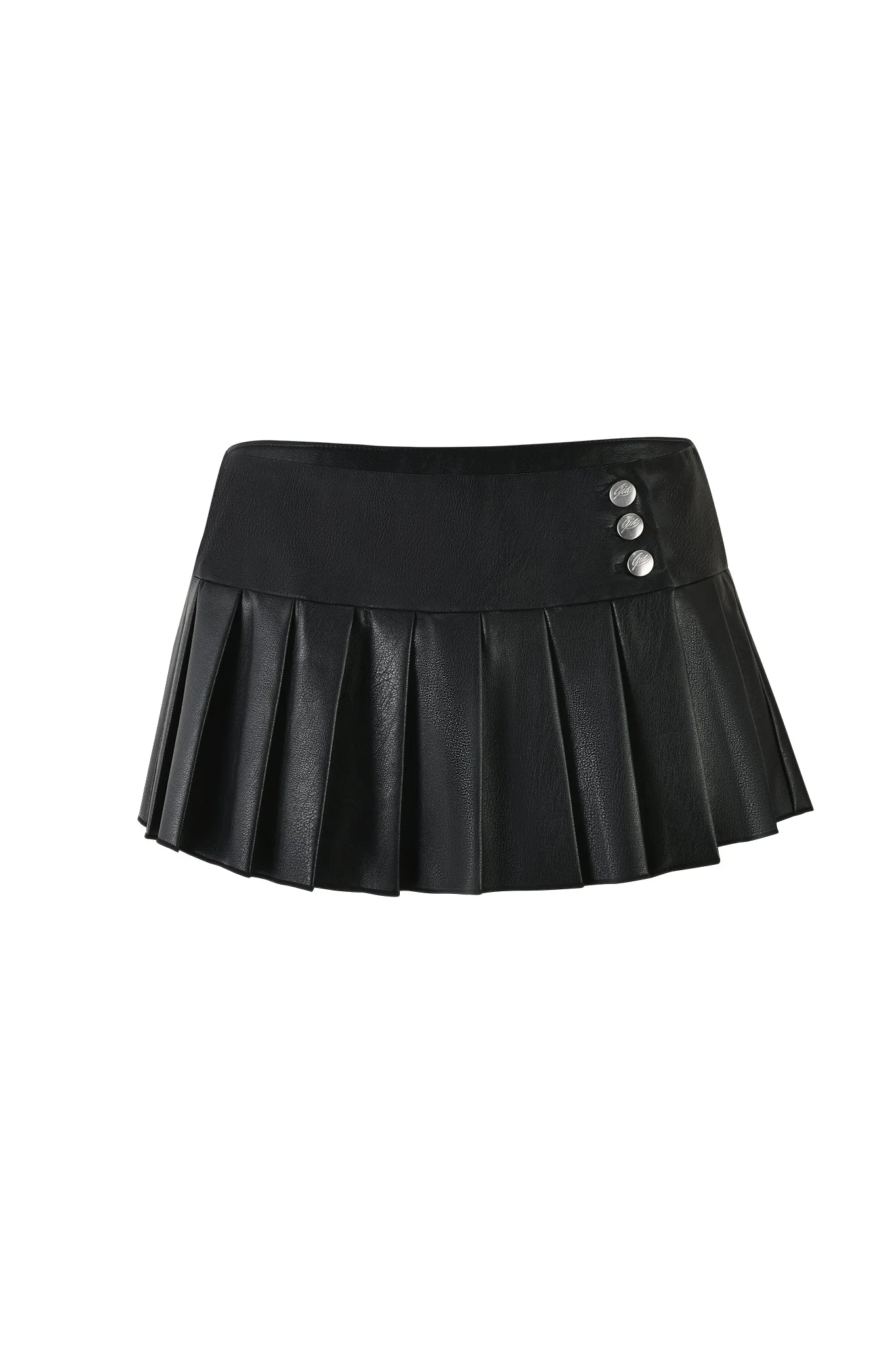 REMINI PU SKORT - BLACK - Image 5