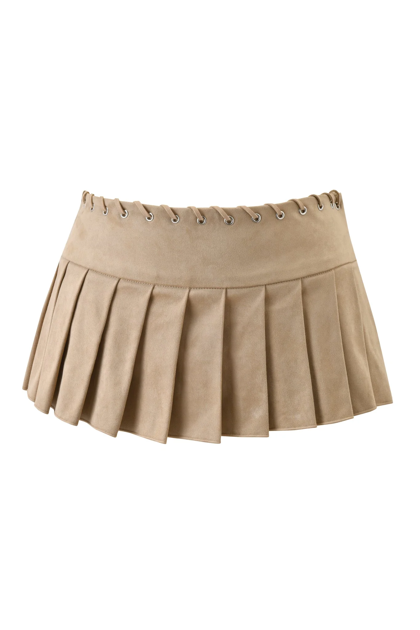 REMINI SUEDE SKORT - TAN - Image 7