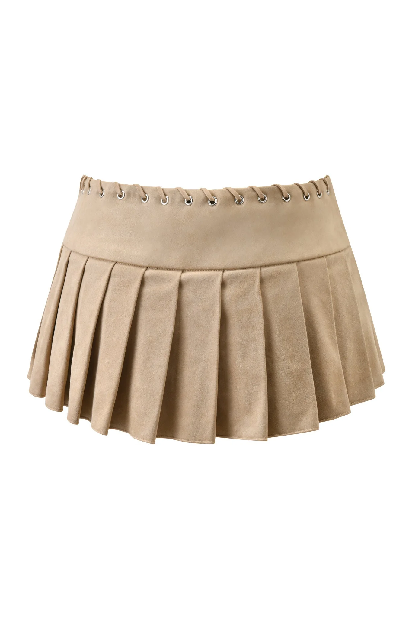 REMINI SUEDE SKORT - TAN - Image 8