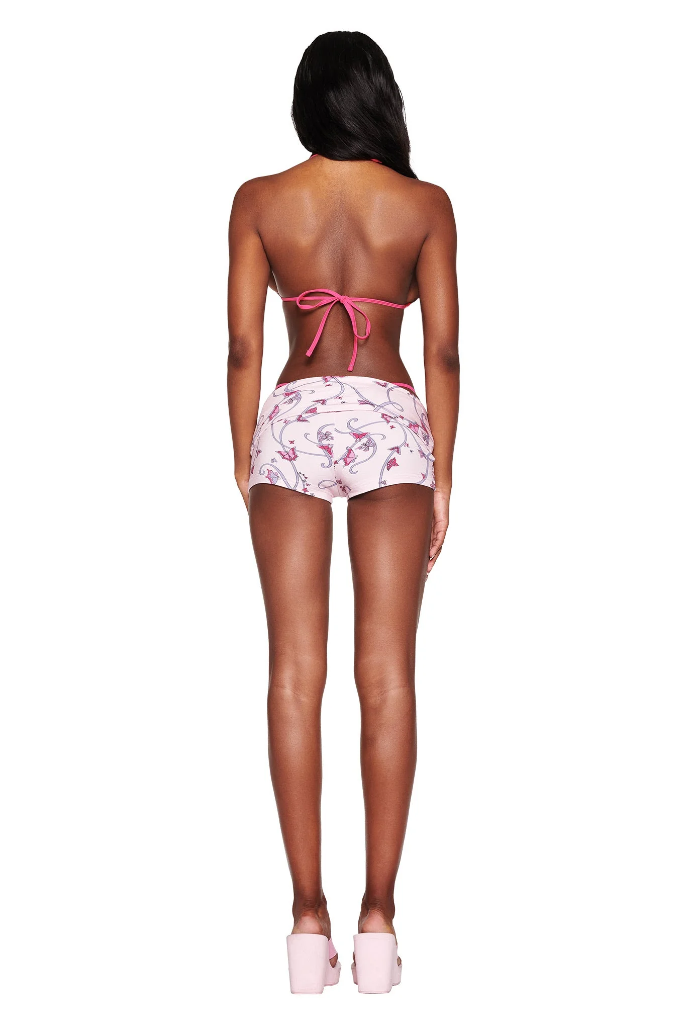 RHIANNON SHORT - PINK : BUTTERFLY RIBBON - Image 5