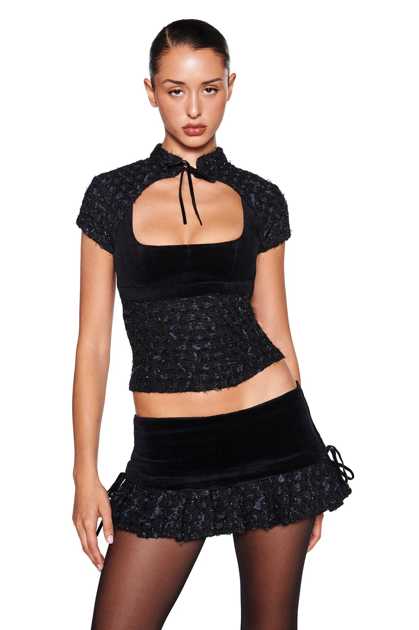 SAFFRON SKORT - BLACK - Image 5