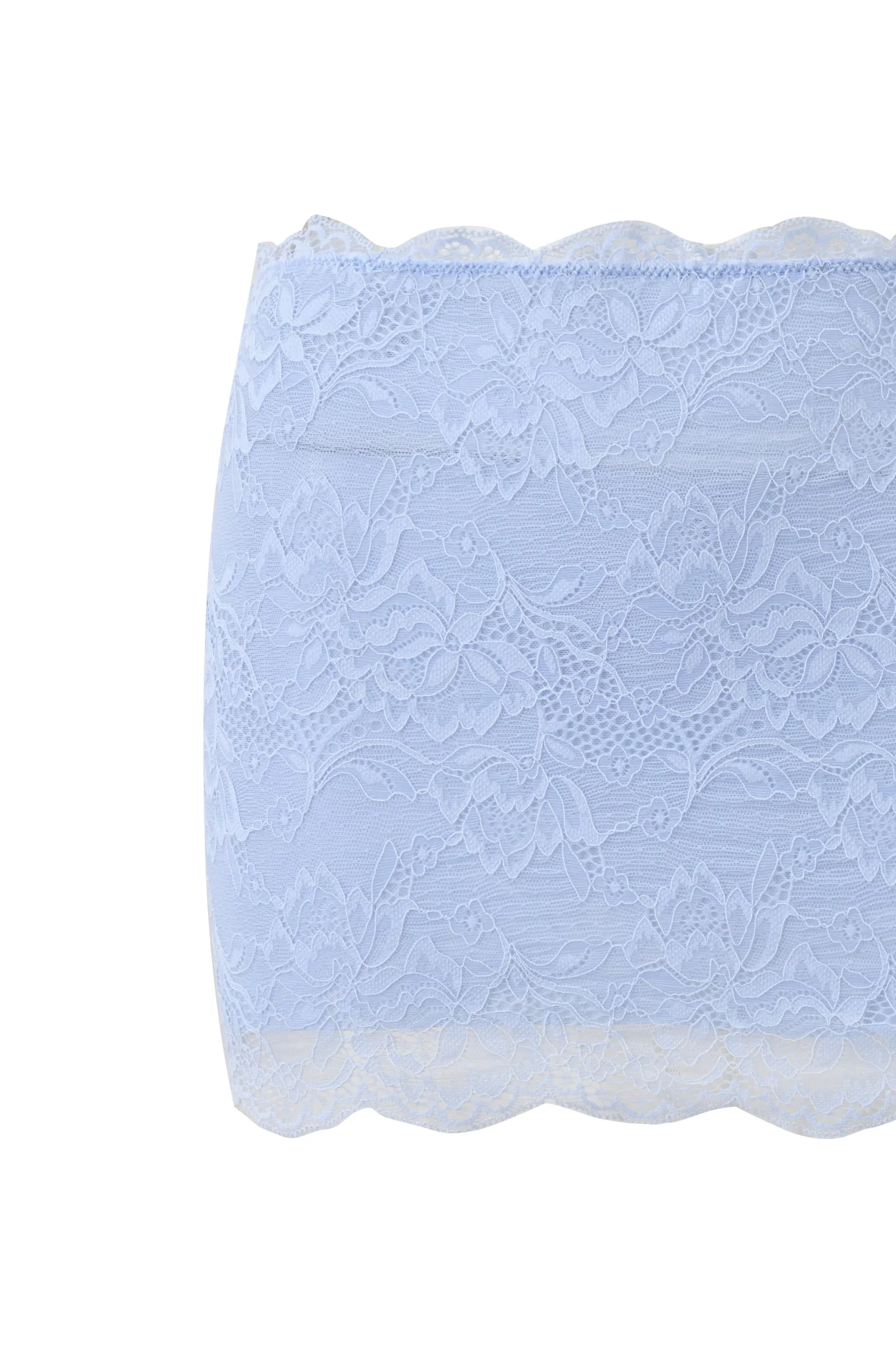 SALLI LACE MINI SKIRT - BABY BLUE - Image 8