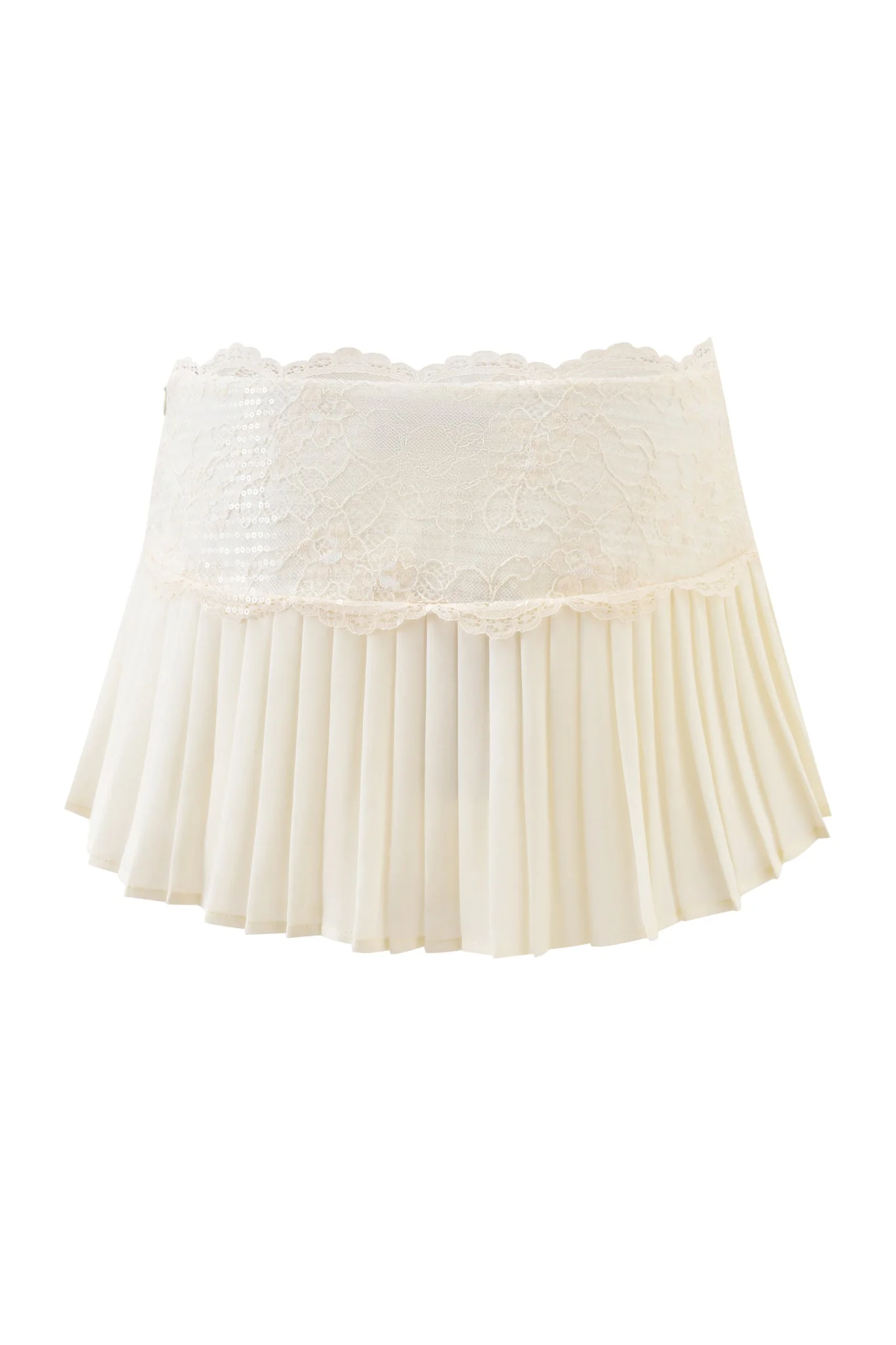SALOME MINI SKIRT - IVORY - Image 6
