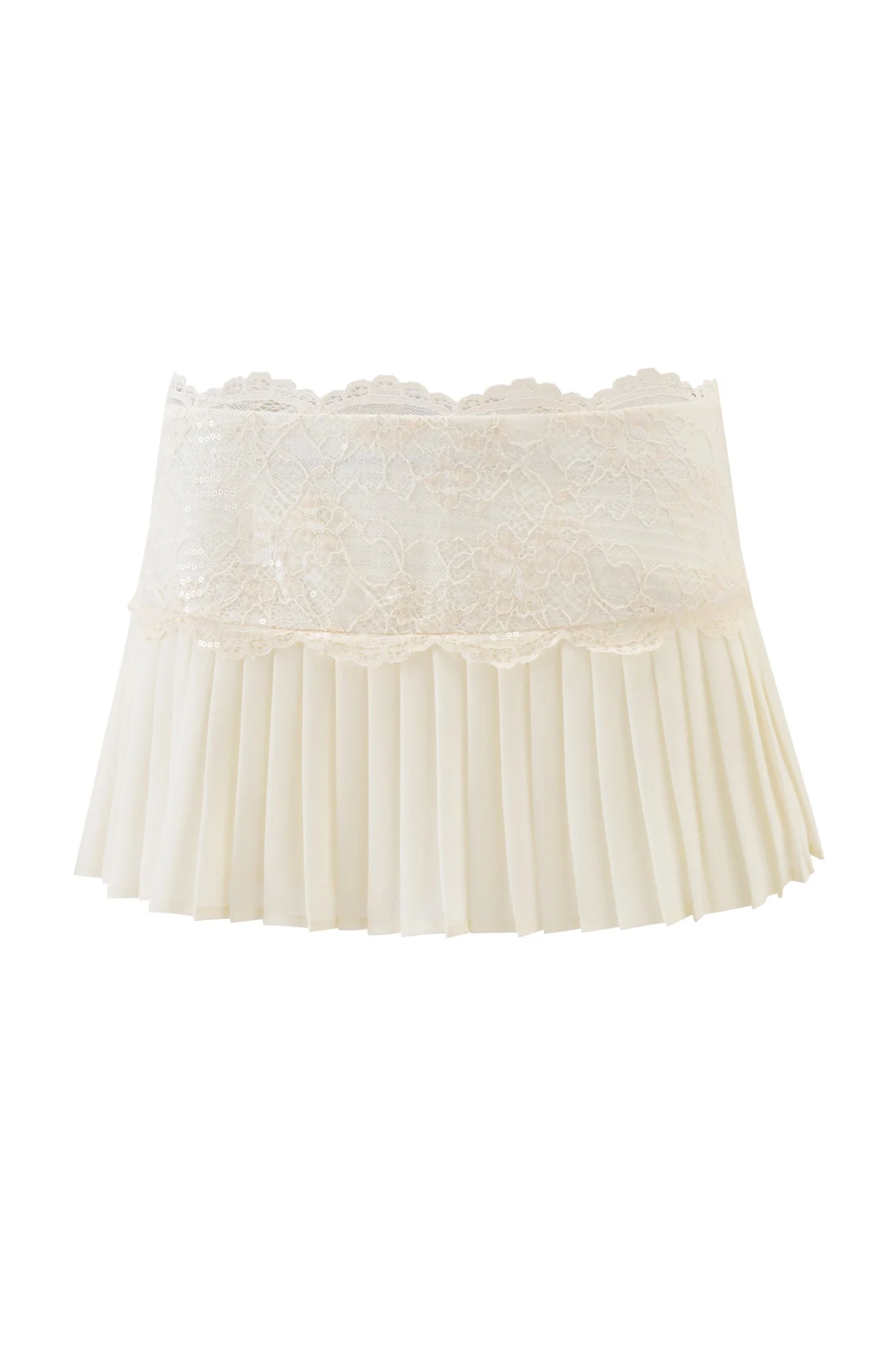 SALOME MINI SKIRT - IVORY - Image 7