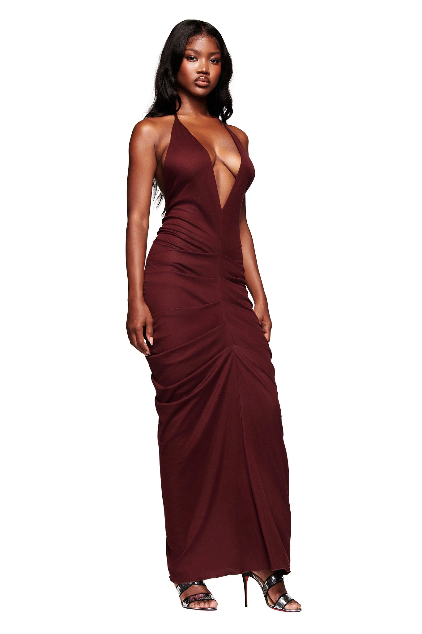 SASHI MAXI DRESS - PLUM - Image 2