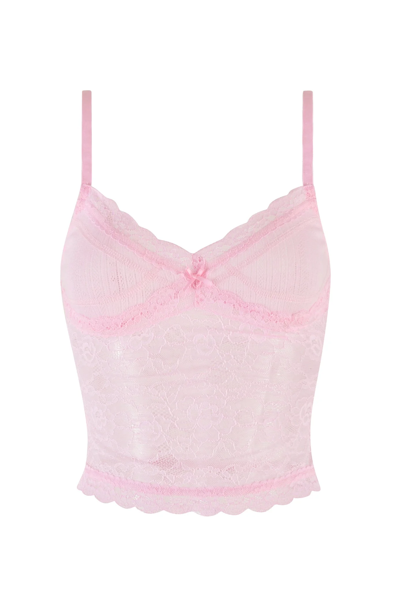 SERINA TANK - PINK : LACE - Image 6