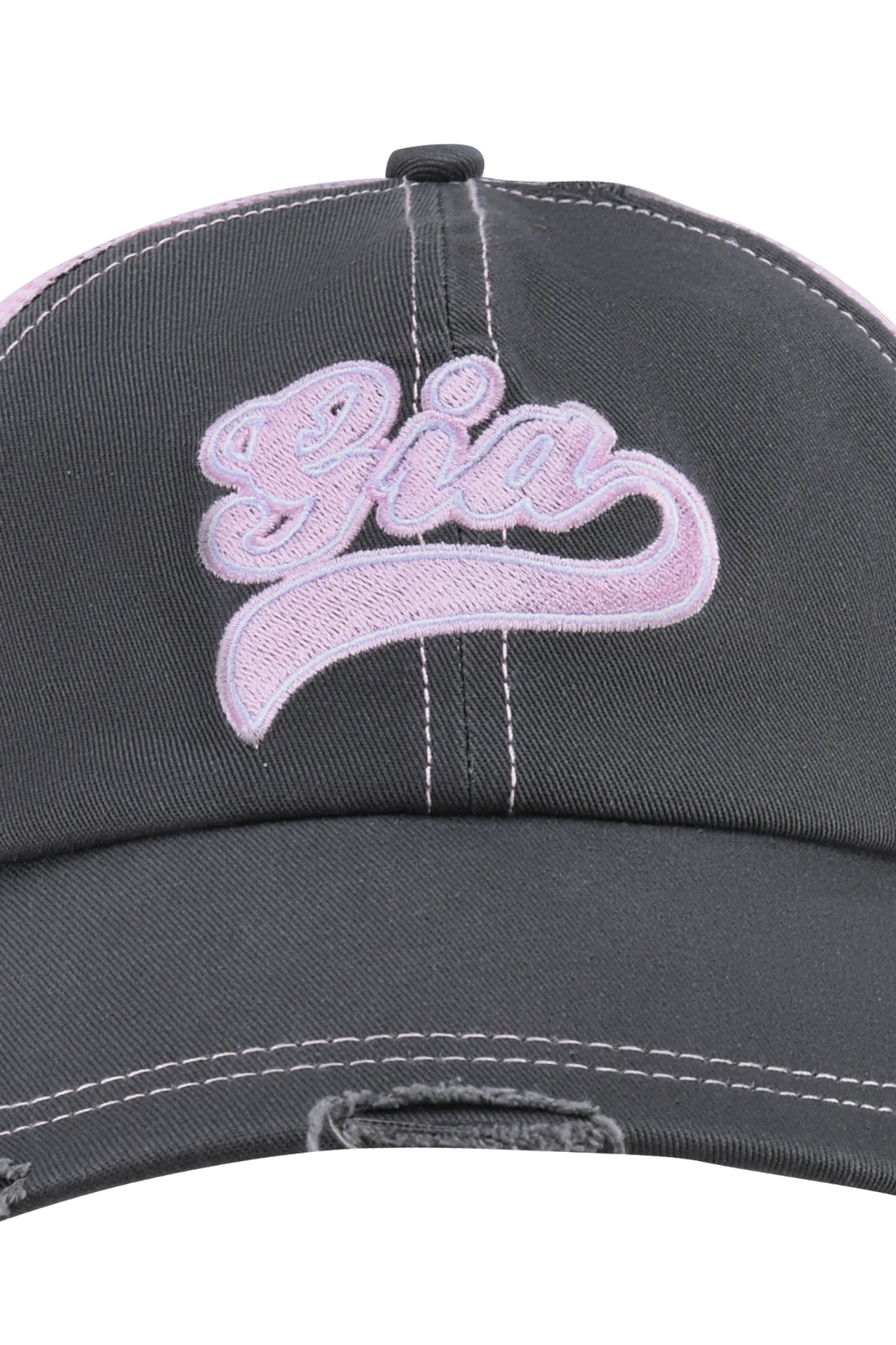 SHILOH HAT - GREY/BABY PINK - Image 7
