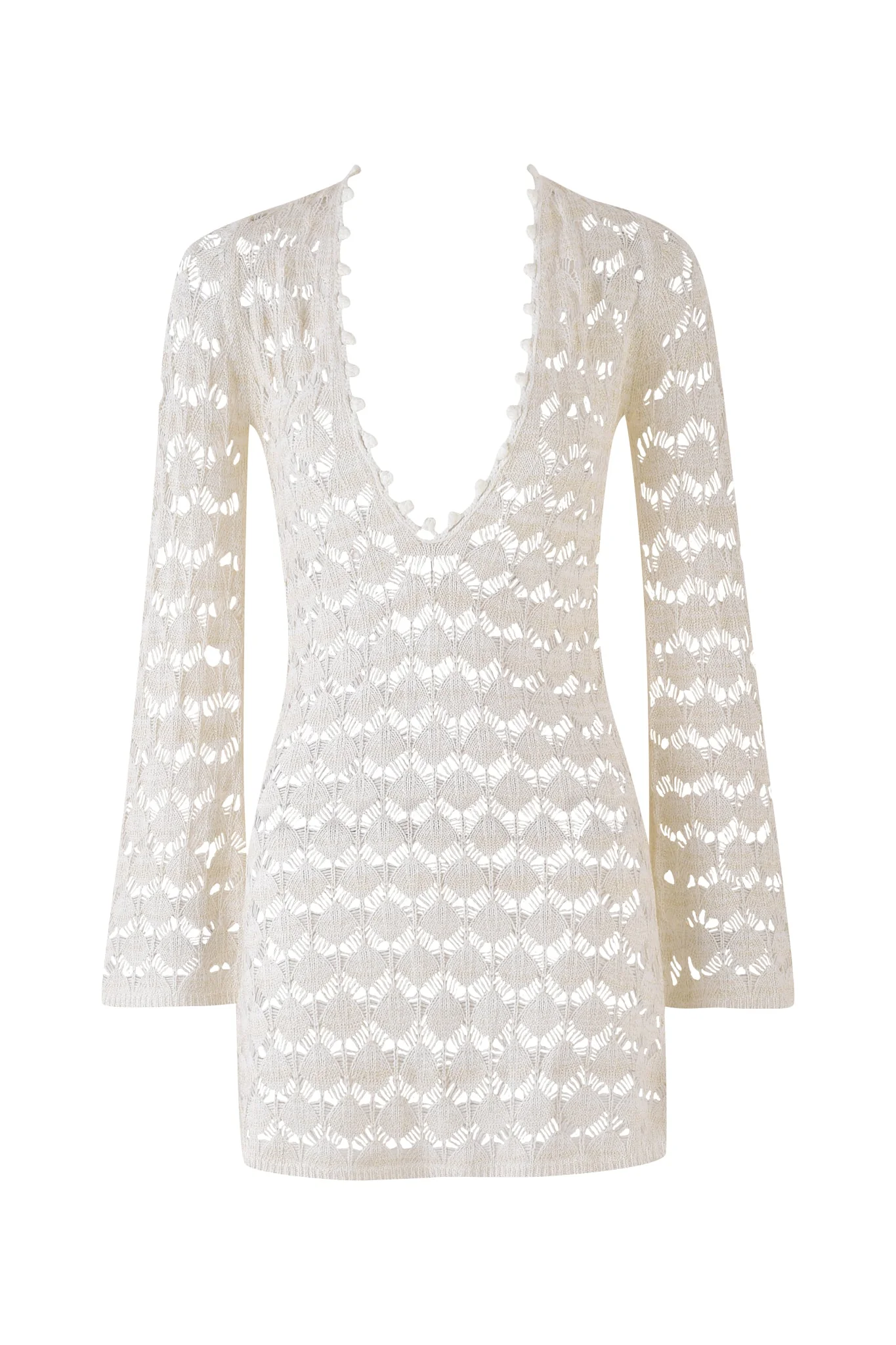SIENNA MINI DRESS - BEIGE : CREAM - Image 9