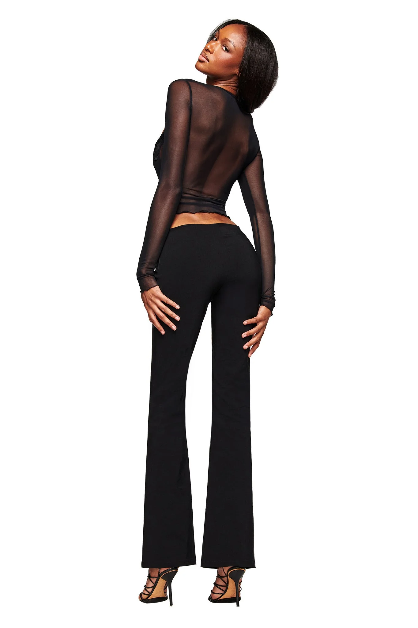 SILO LONG SLEEVE TOP - BLACK - Image 4