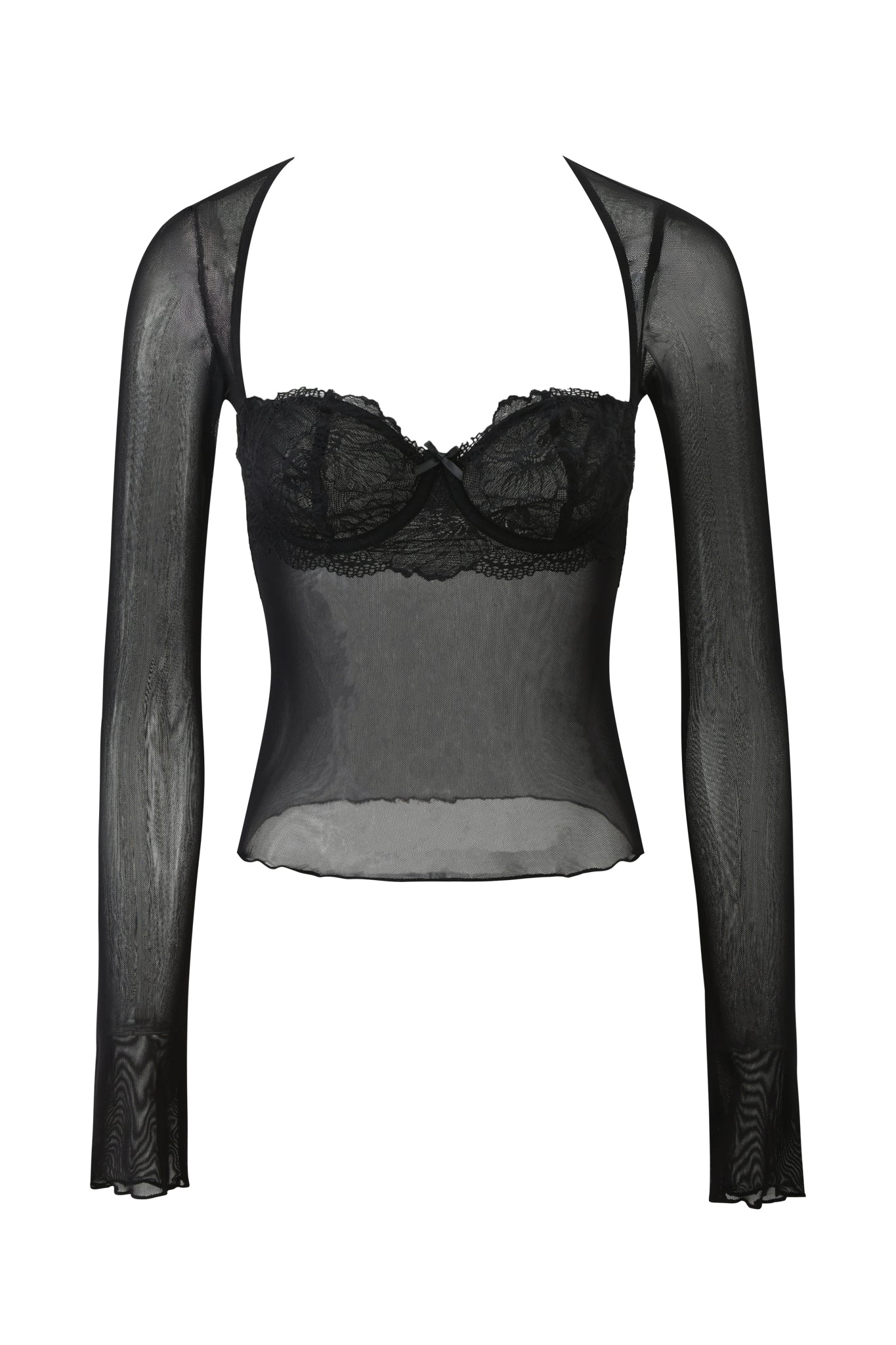 SILO LONG SLEEVE TOP - BLACK - Image 6