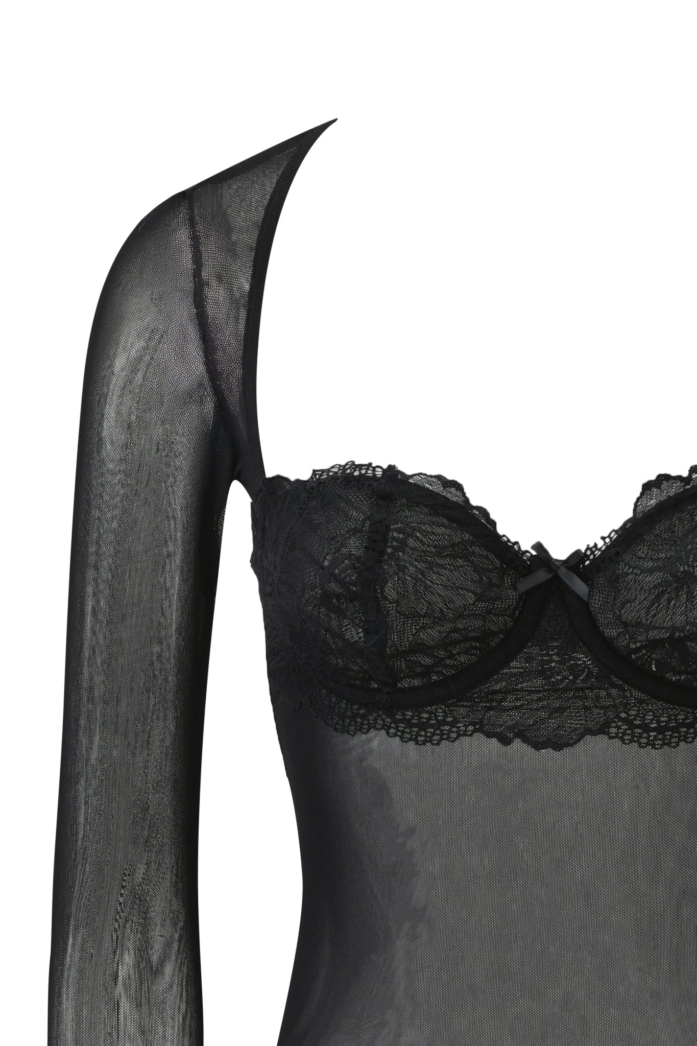 SILO LONG SLEEVE TOP - BLACK - Image 7