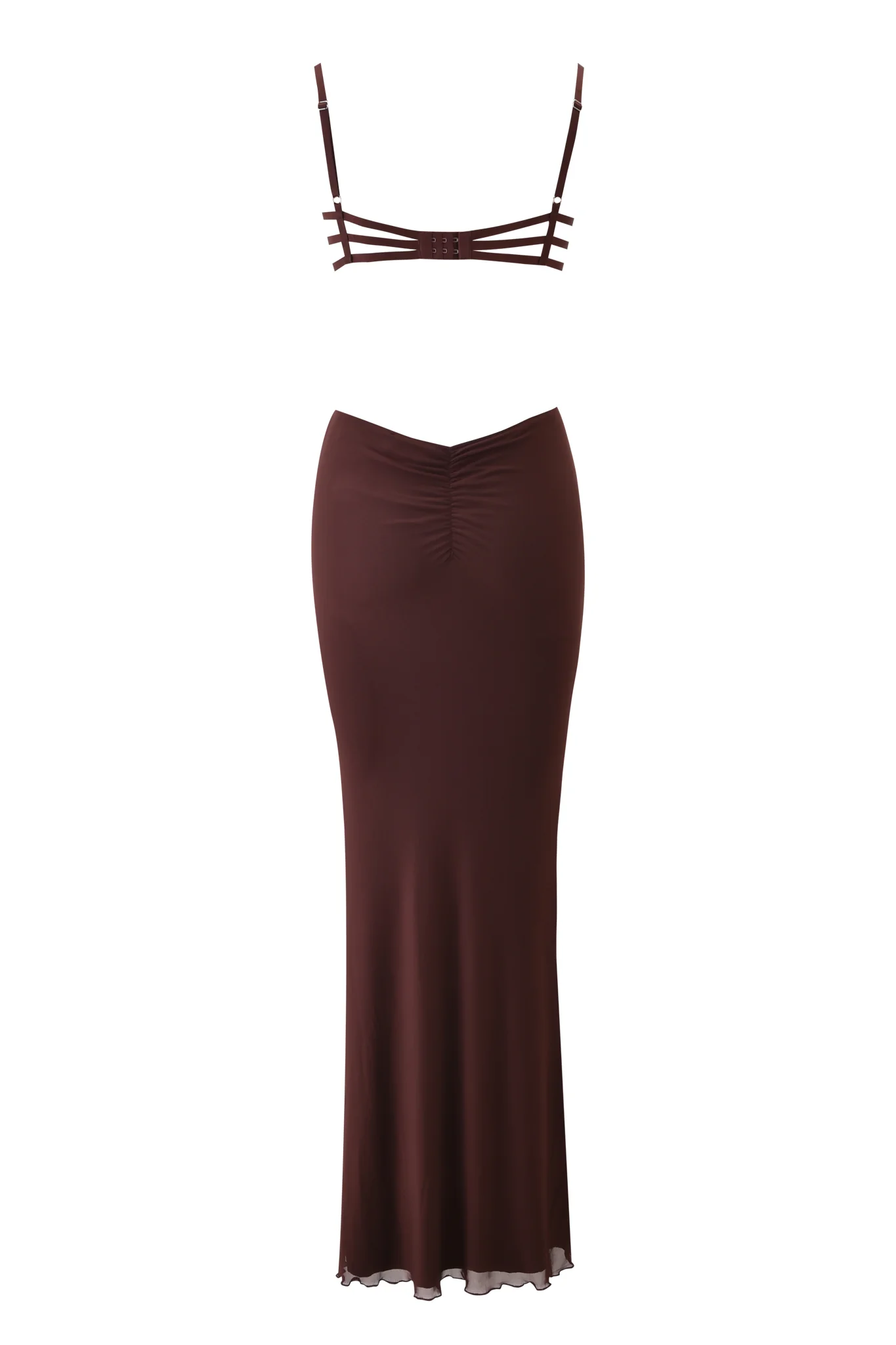 SILO MAXI DRESS - BROWN - Image 7