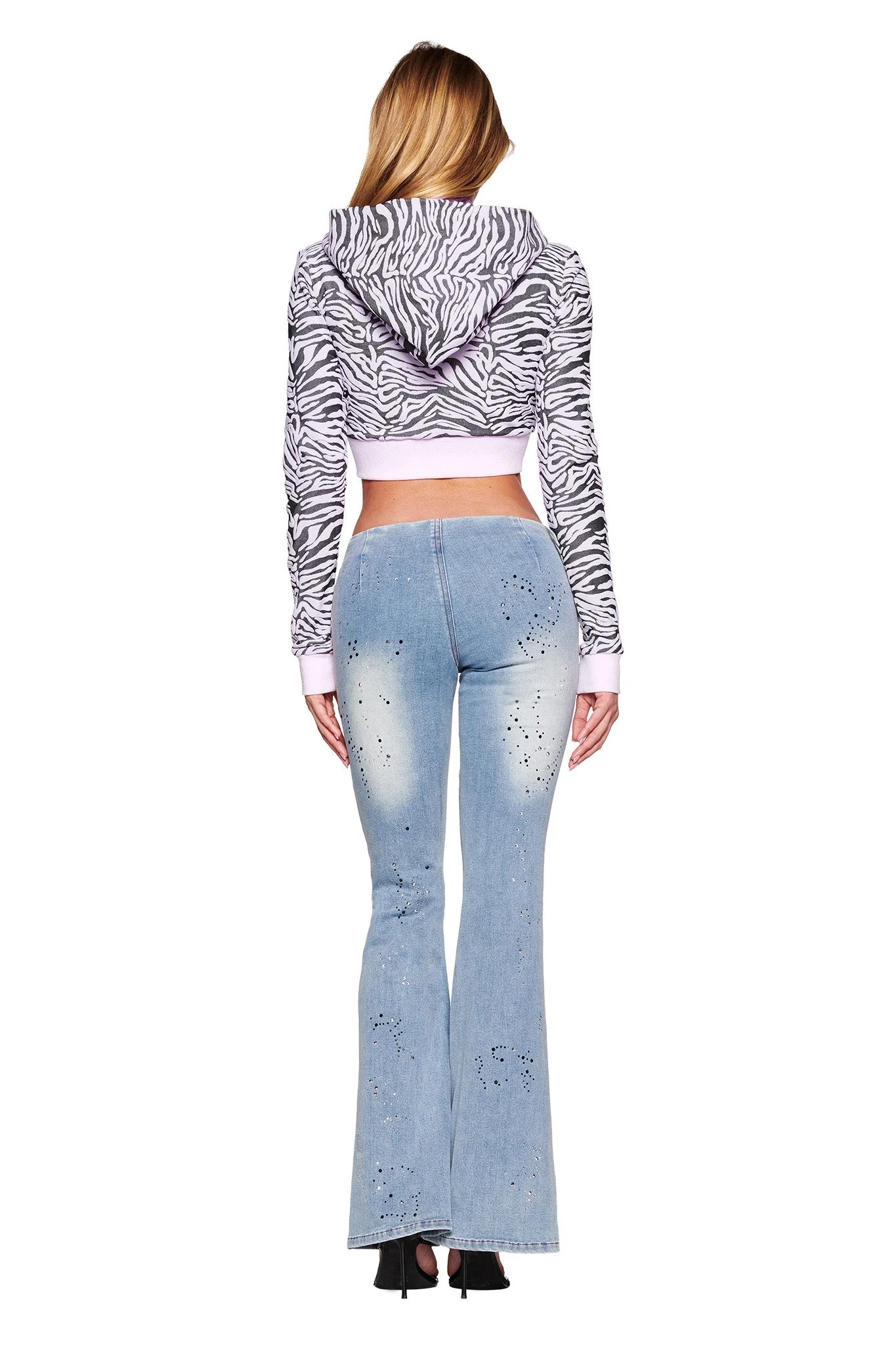 SOLIS HOODIE - PINK : ZEBRA - Image 3