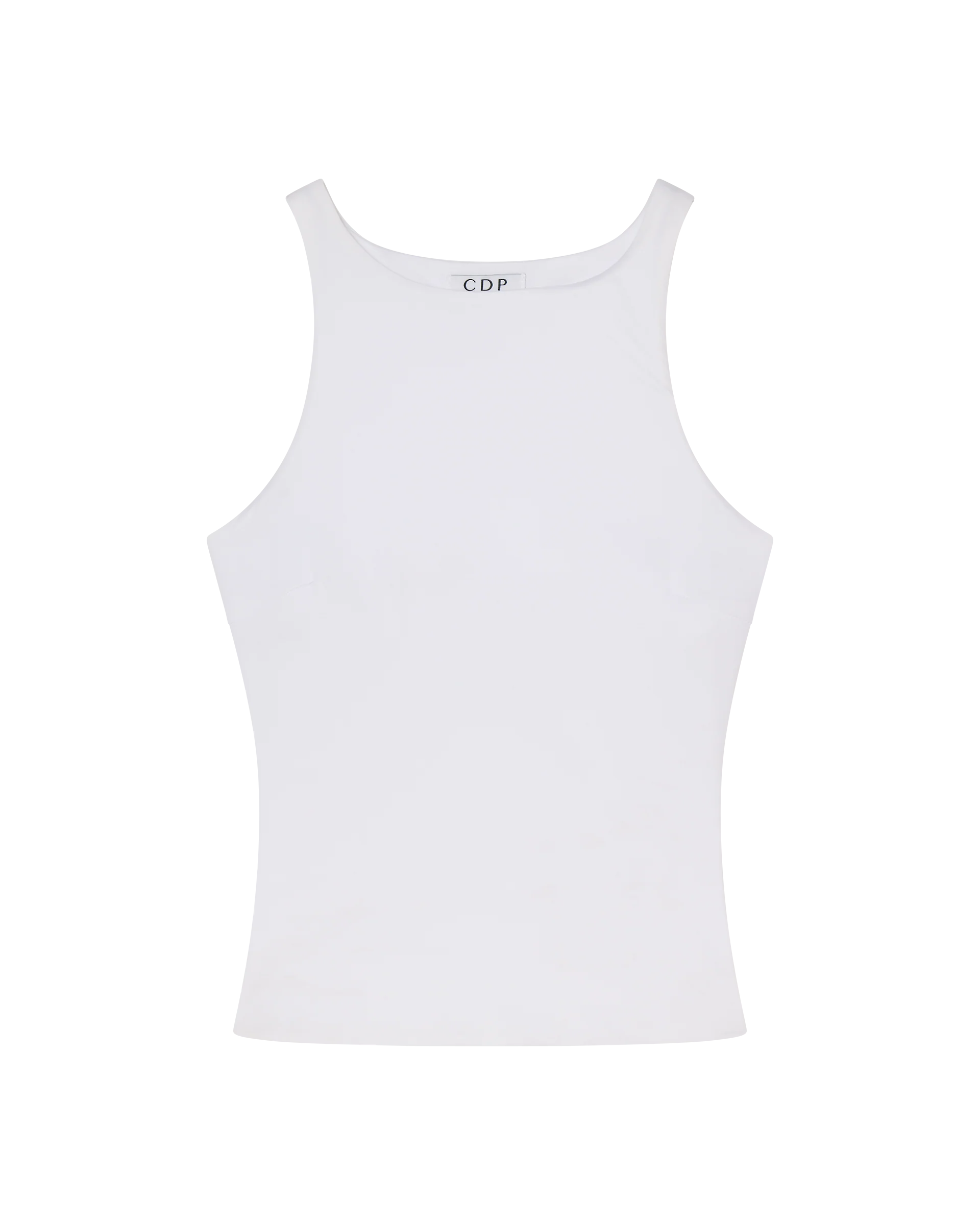 SOPHIE BASIC SLEEVELESS TANK WITH SHELF BRA - WHITE - Image 5