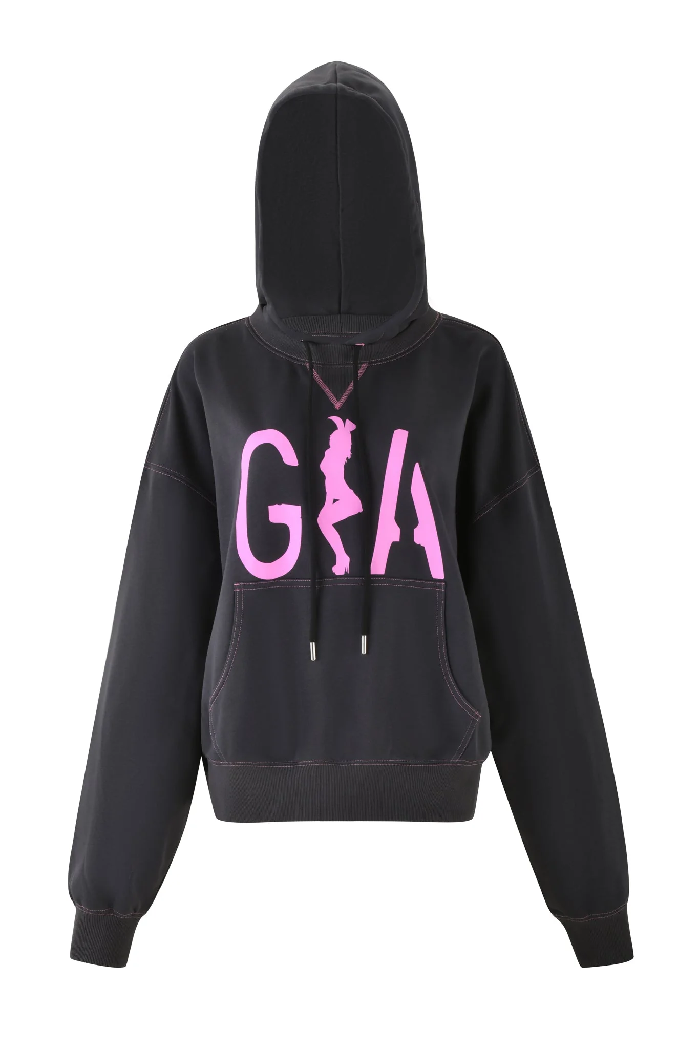 SPENCER HOODIE - GREY : CHARCOAL GREY - Image 5