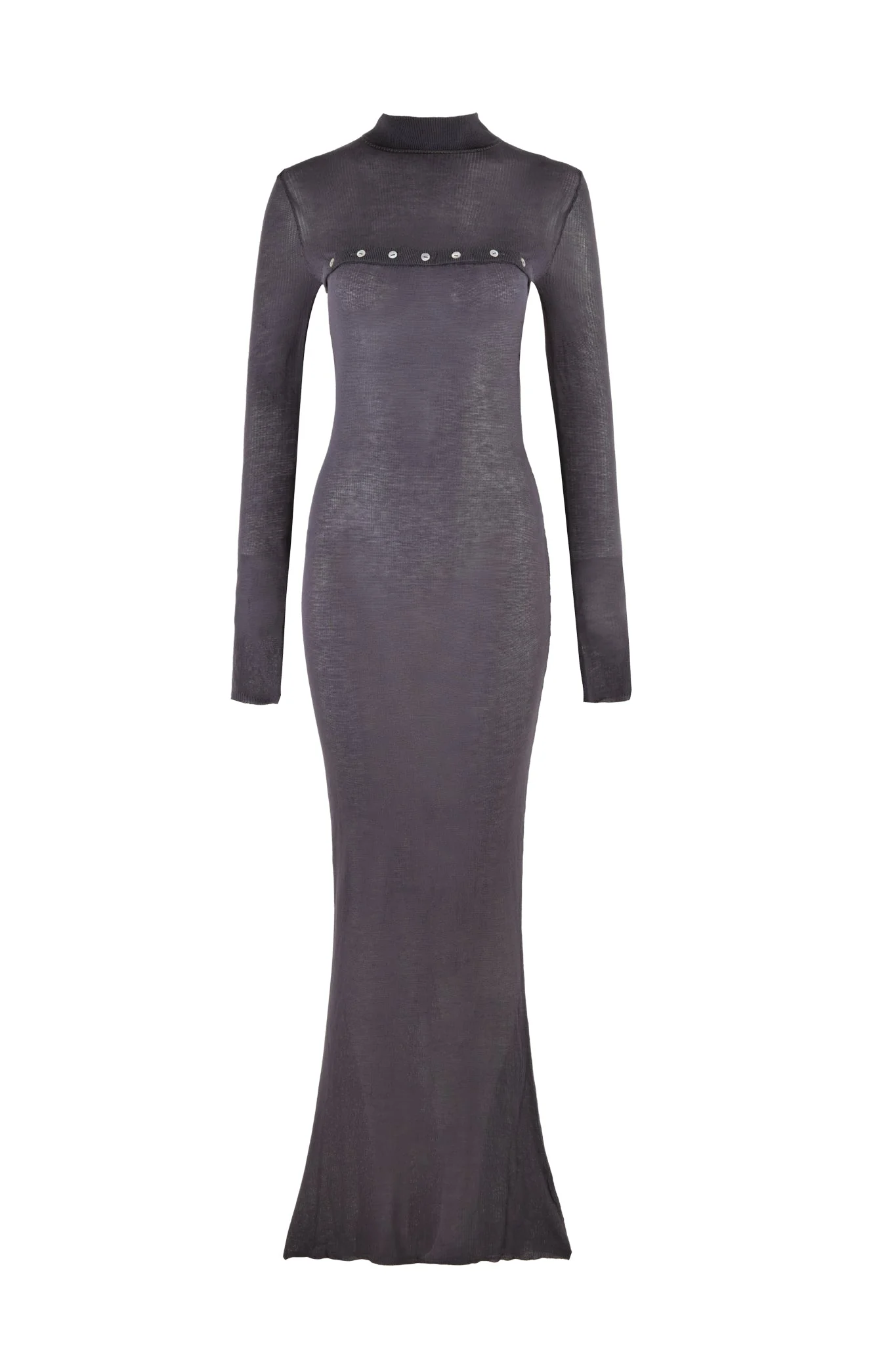 STORM MAXI DRESS - GREY - Image 7